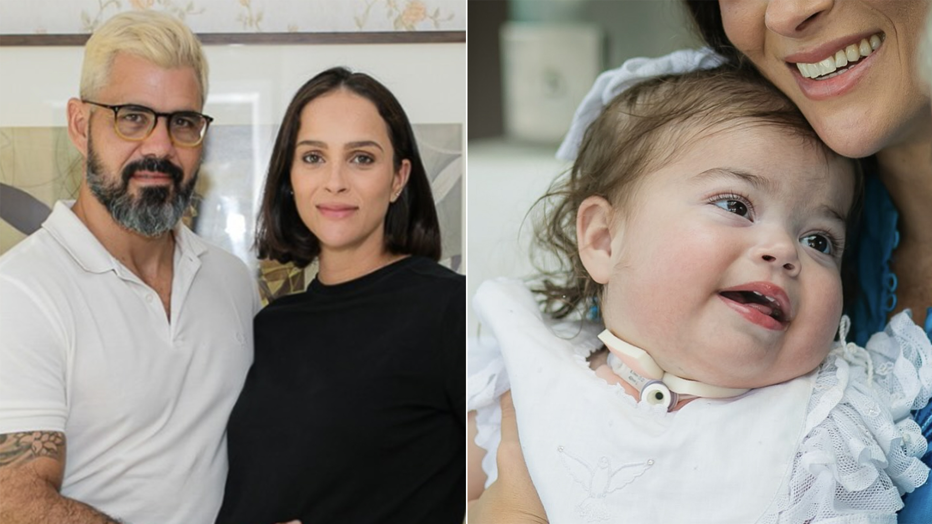 Esposa de Juliano Cazarré revela susto: ‘A vi quase morrer em meus braços’