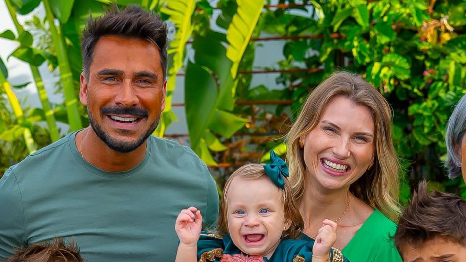 Com festa luxuosa, Julio Rocha celebra os 11 meses da filha caçula