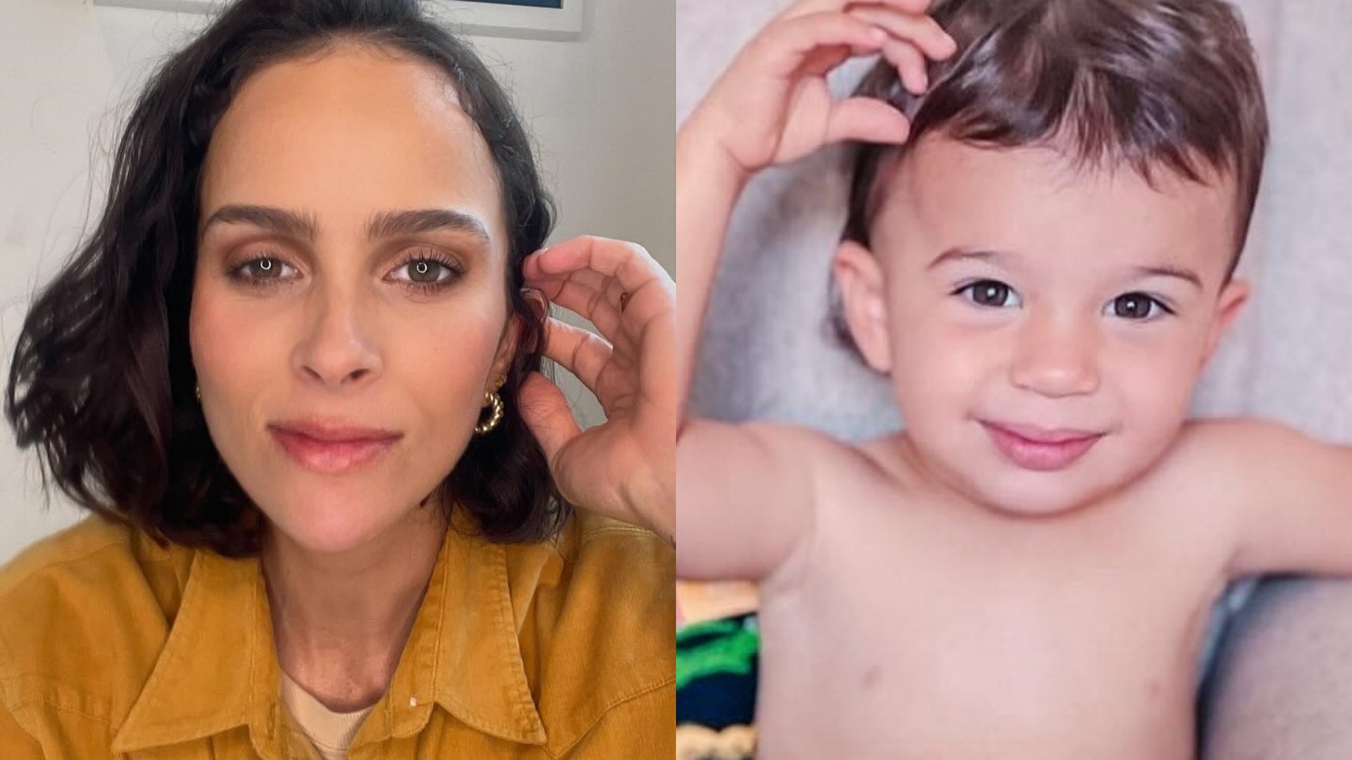 Com cliques inéditos, mulher de Juliano Cazarré celebra aniversário do filho
