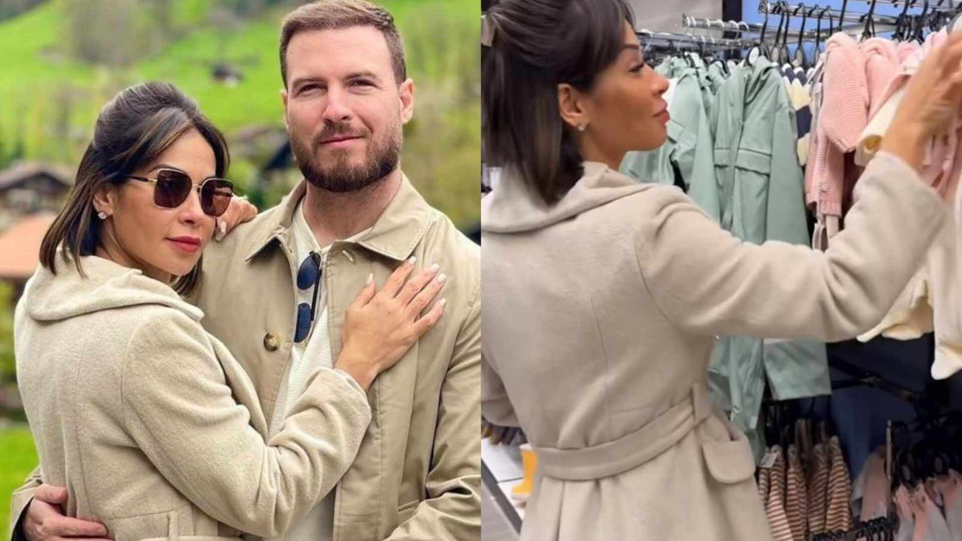 Grávida? Maíra Cardi é flagrada vendo roupas de bebê em viagem