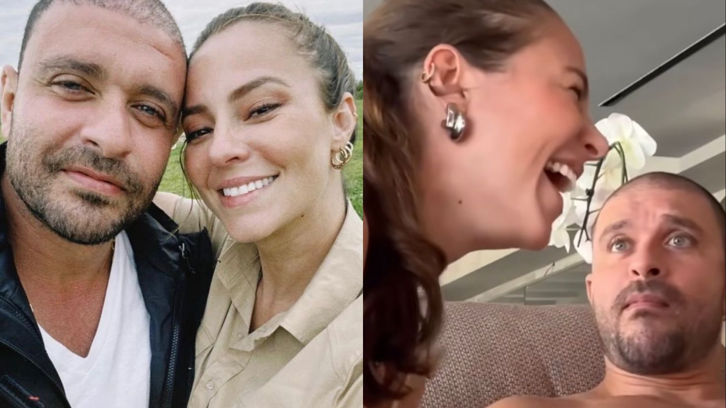 Paolla Oliveira faz ‘trollagem’ de primeiro de Abril com Diogo Nogueira