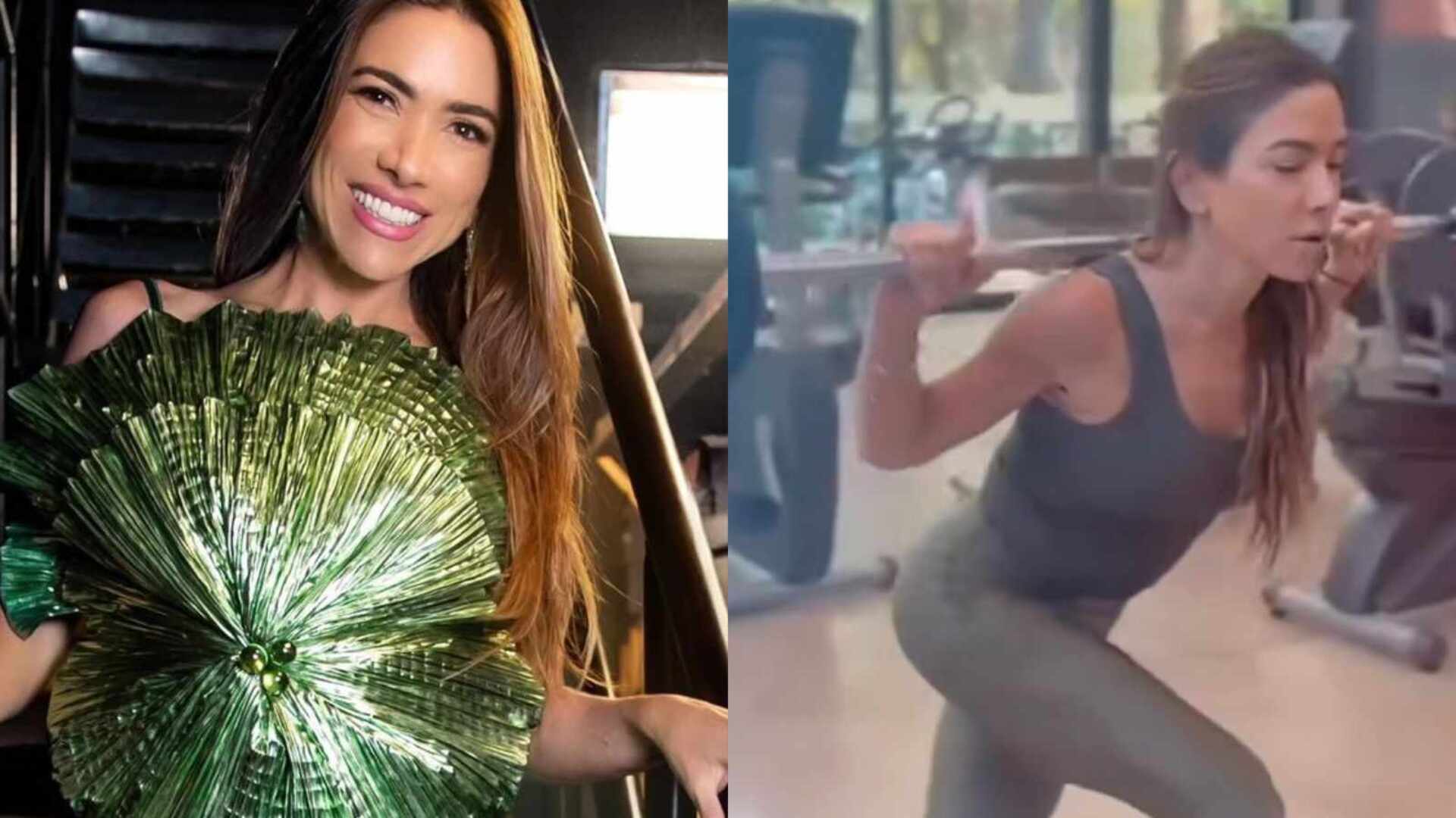 Patricia Abravanel causa ao treinar com look diferentão: ‘O que é isso?’