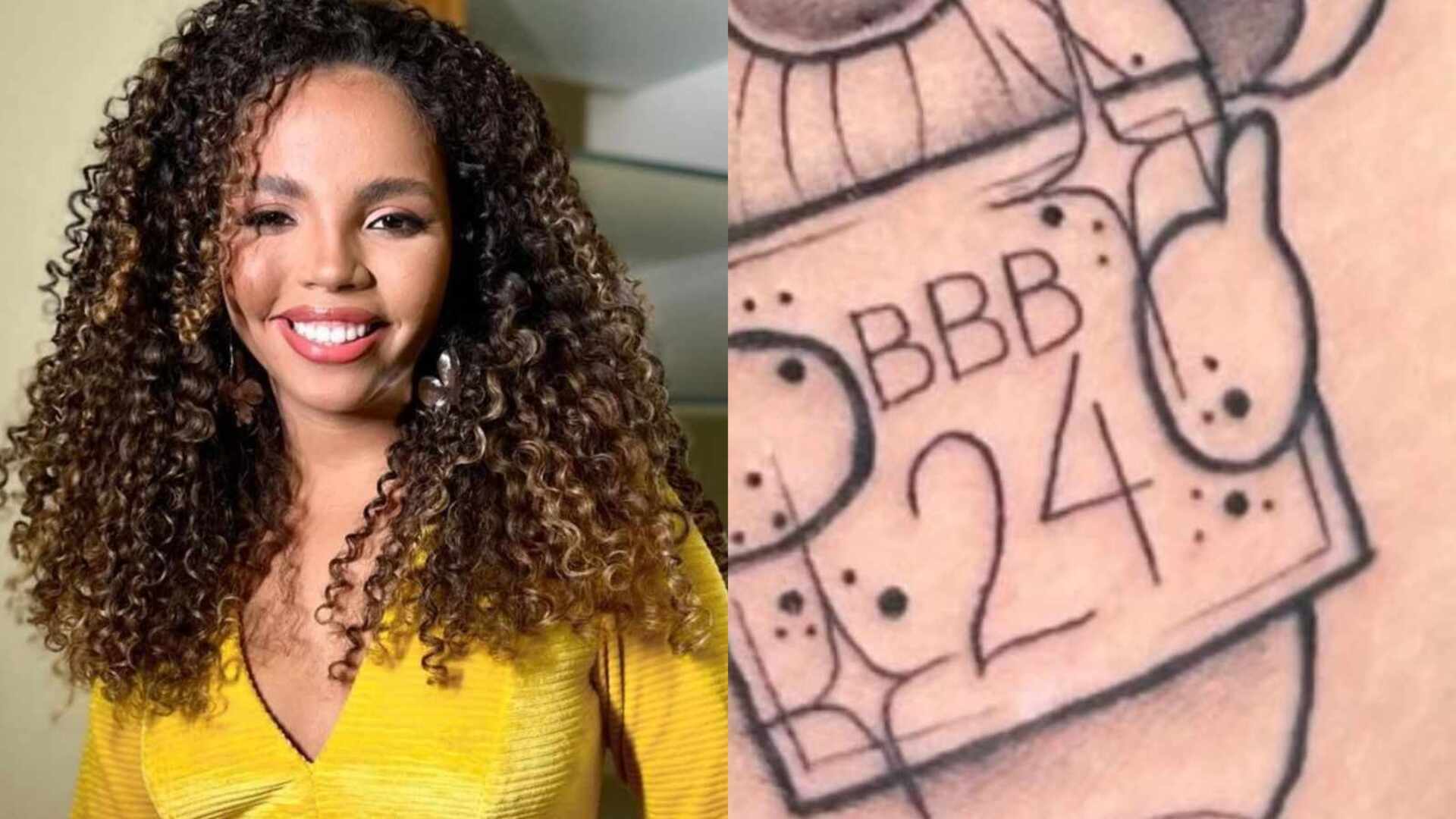Pitel divide opiniões com tatuagem inspirada em sua trajetória no BBB 24