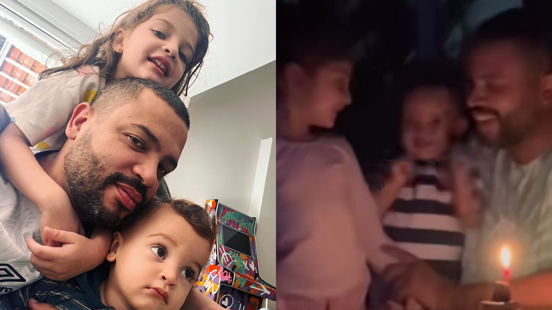 Projota comemora aniversário com festa intimista: “Meus dois presentes”
