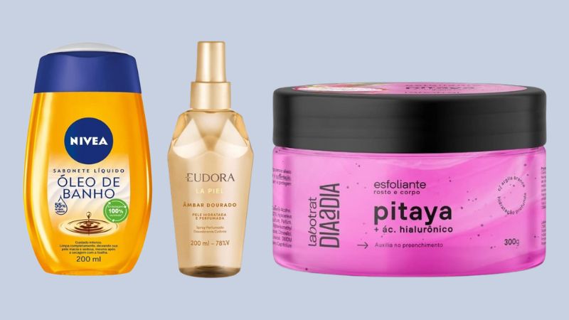 Sabonete, esfoliante, hidratante e mais: 11 itens para a hora do banho perfeita