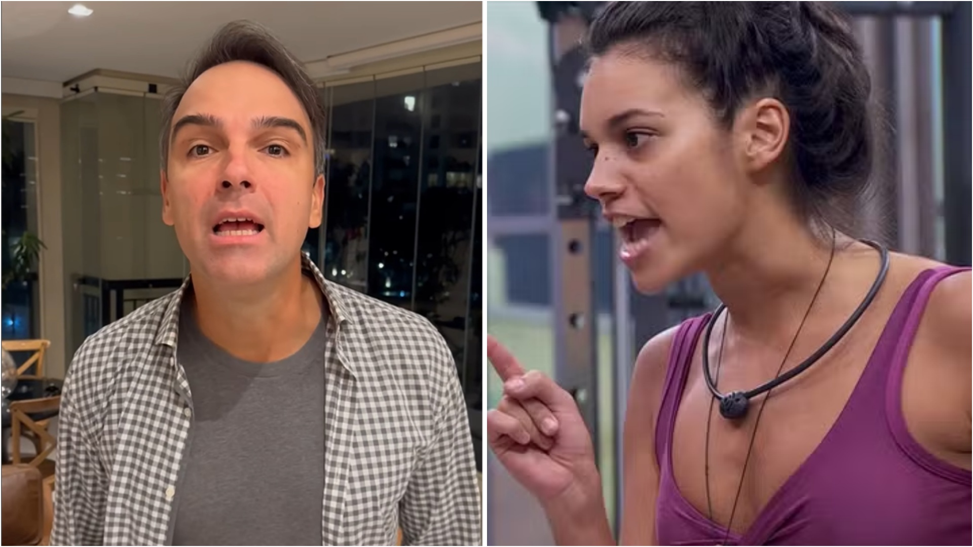 BBB 24: Tadeu Schmidt reproduz briga de Alane e brinca: “Voz de Sepultura”