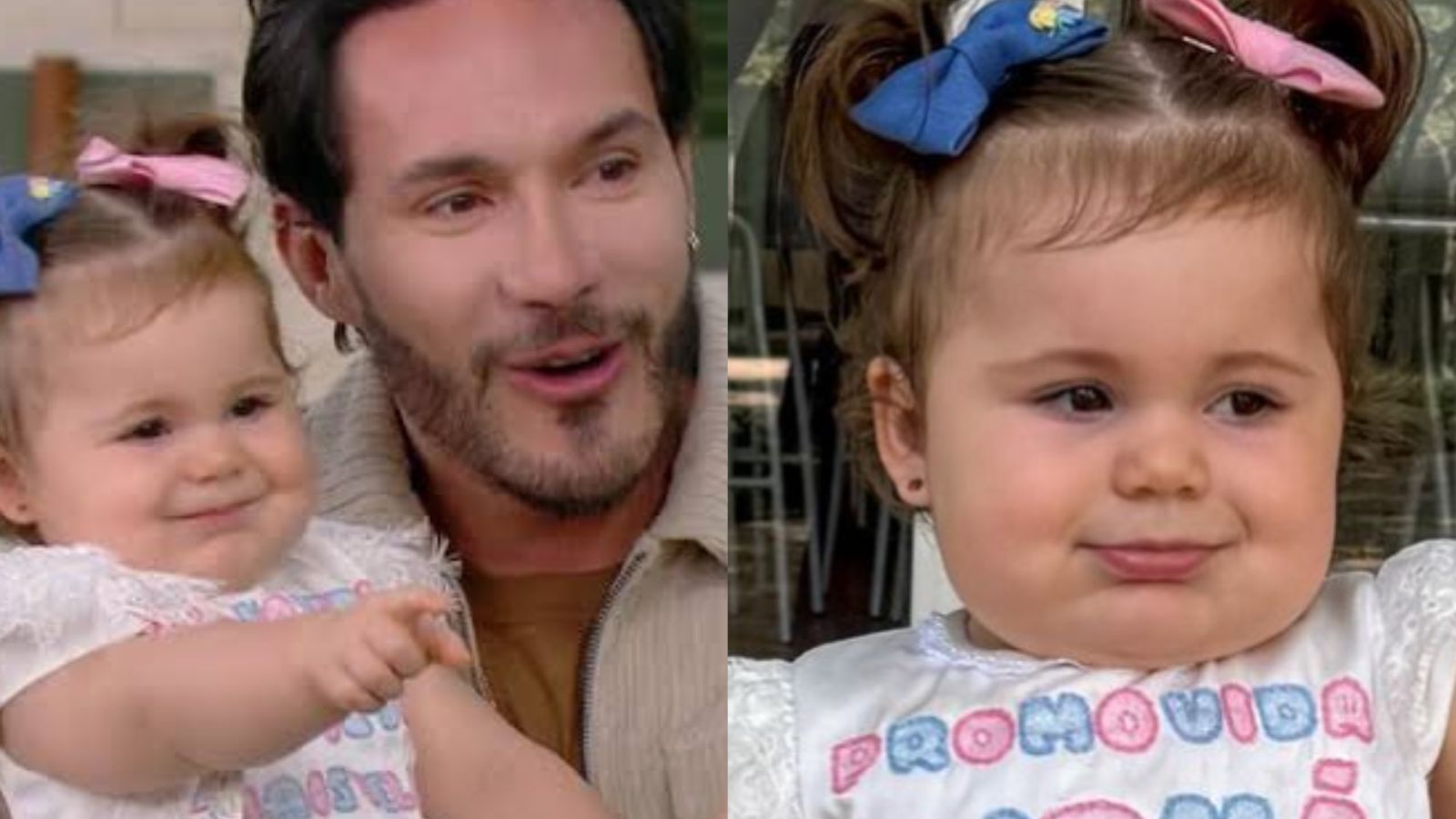Filha de Viih Tube e Eliezer usa vestido de alta-costura para celebrar novidade