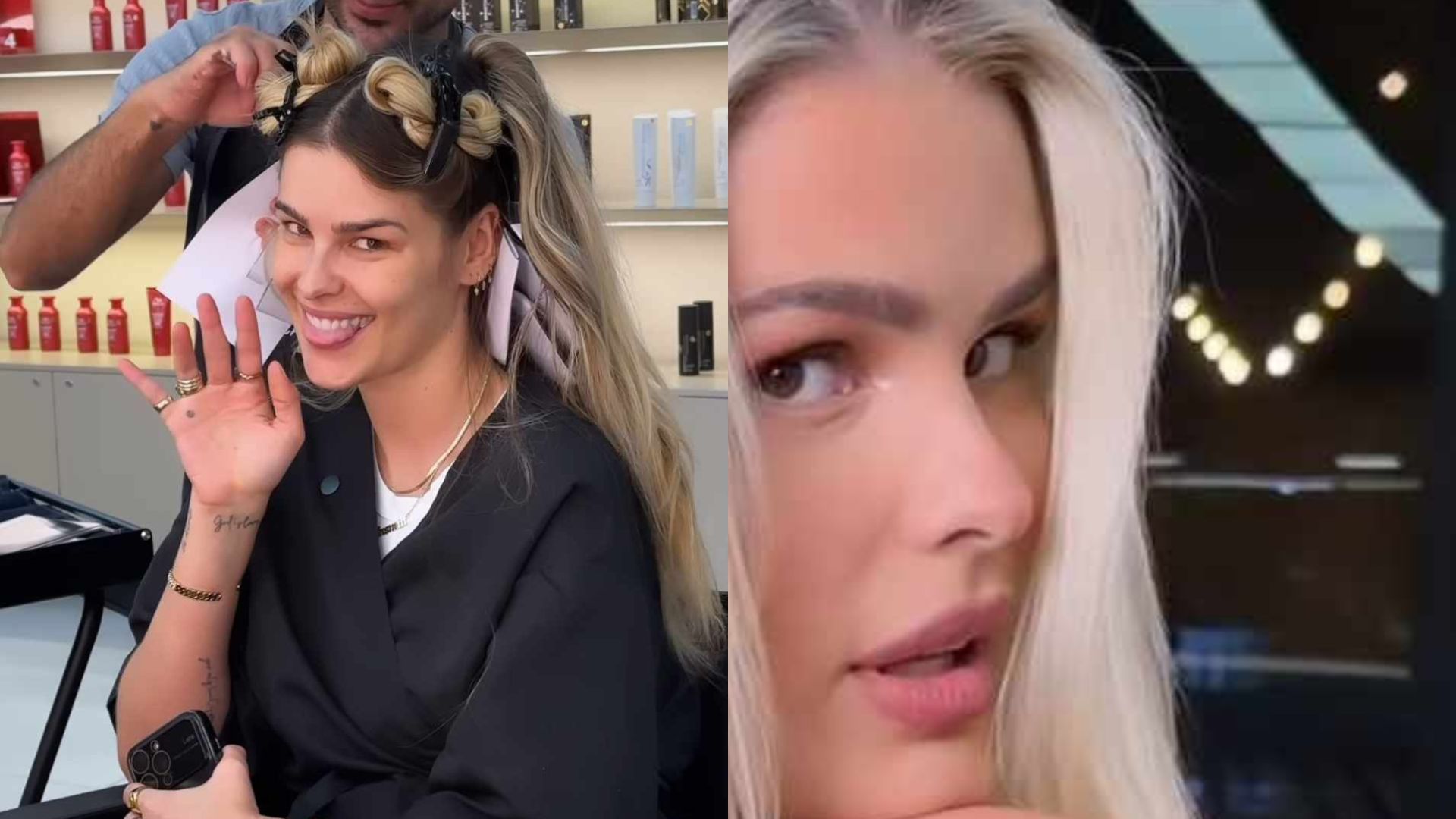 Yasmin Brunet atualiza visual e surge loiríssima novamente: “Skin loirão”