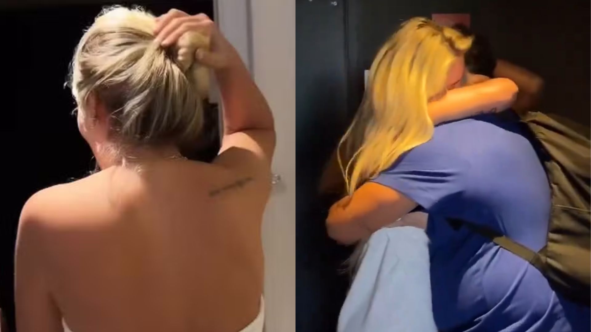 Yasmin Brunet se empolga ao encontrar Leidy Elin e Lucas Henrique em hotel