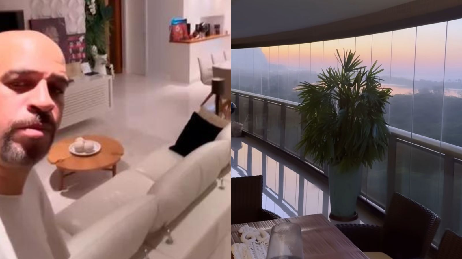 Adriano Imperador revela como é seu apartamento e desabafa: ‘Aqui sozinho’