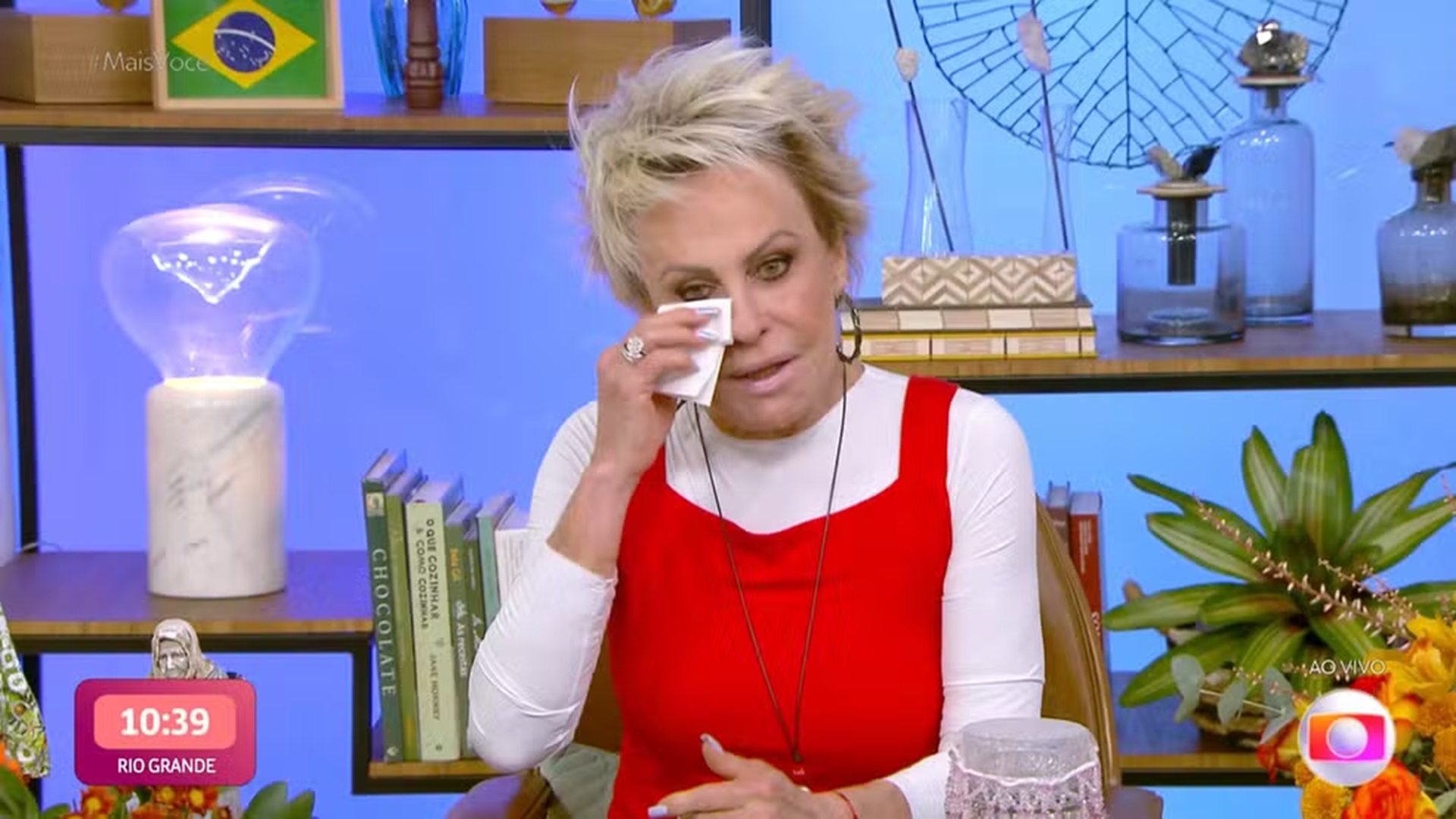 Ana Maria não consegue segurar as lágrimas e chora ao vivo: “Impossível”
