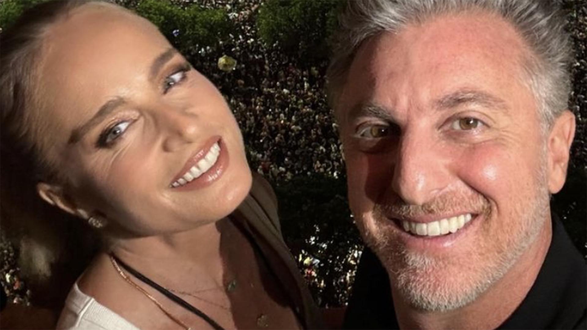Angélica e Luciano Huck mostram vista privilegiada do show de Madonna