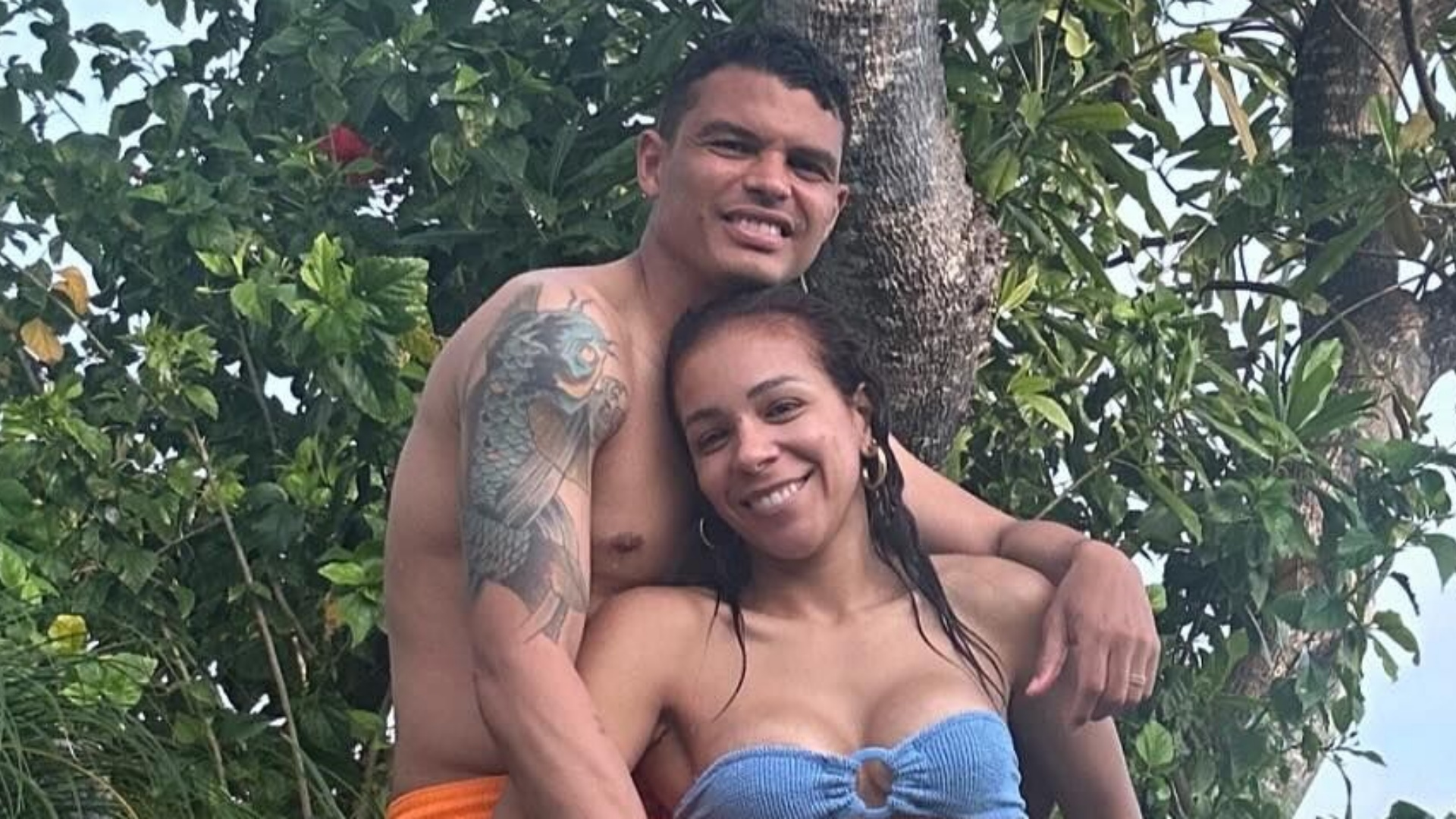 Após perrengue chique, Belle e Thiago Silva aproveitam ilha paradisíaca