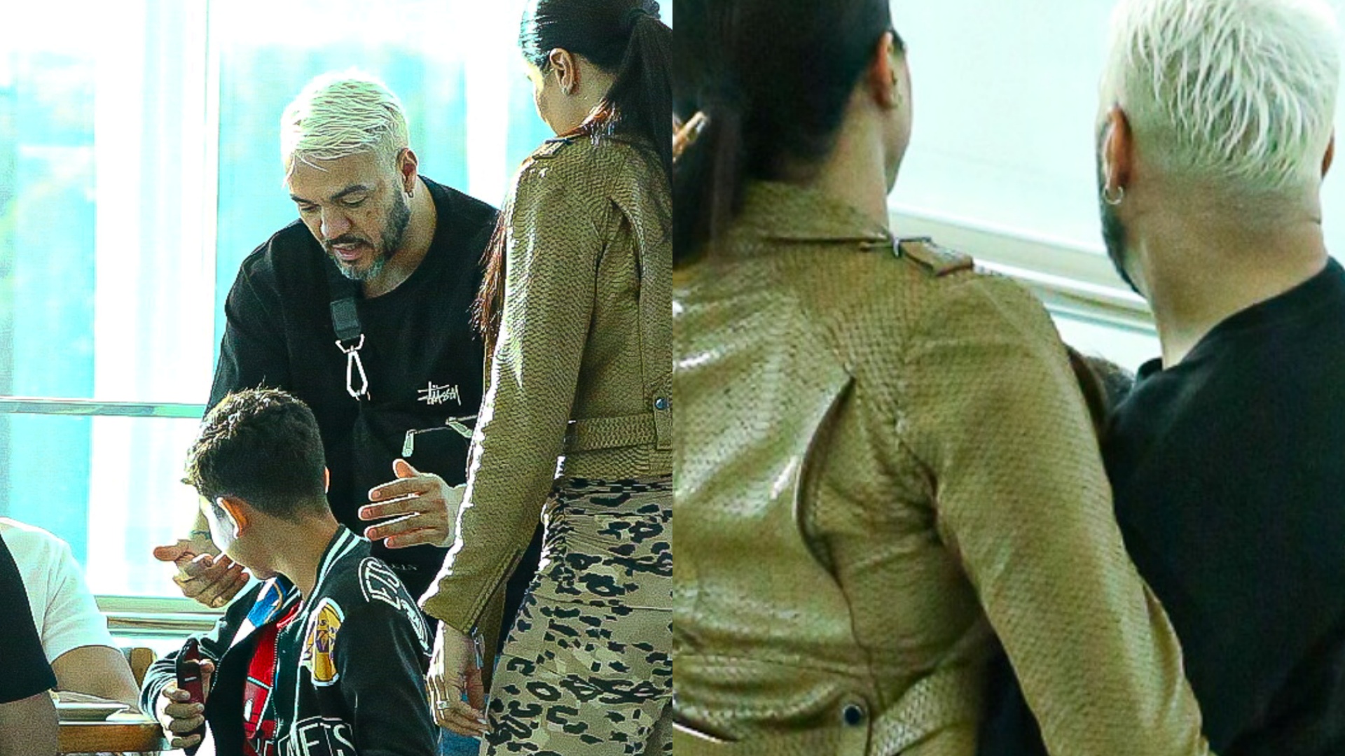 A fila andou? Belo é flagrado abraçado com mulher em shopping