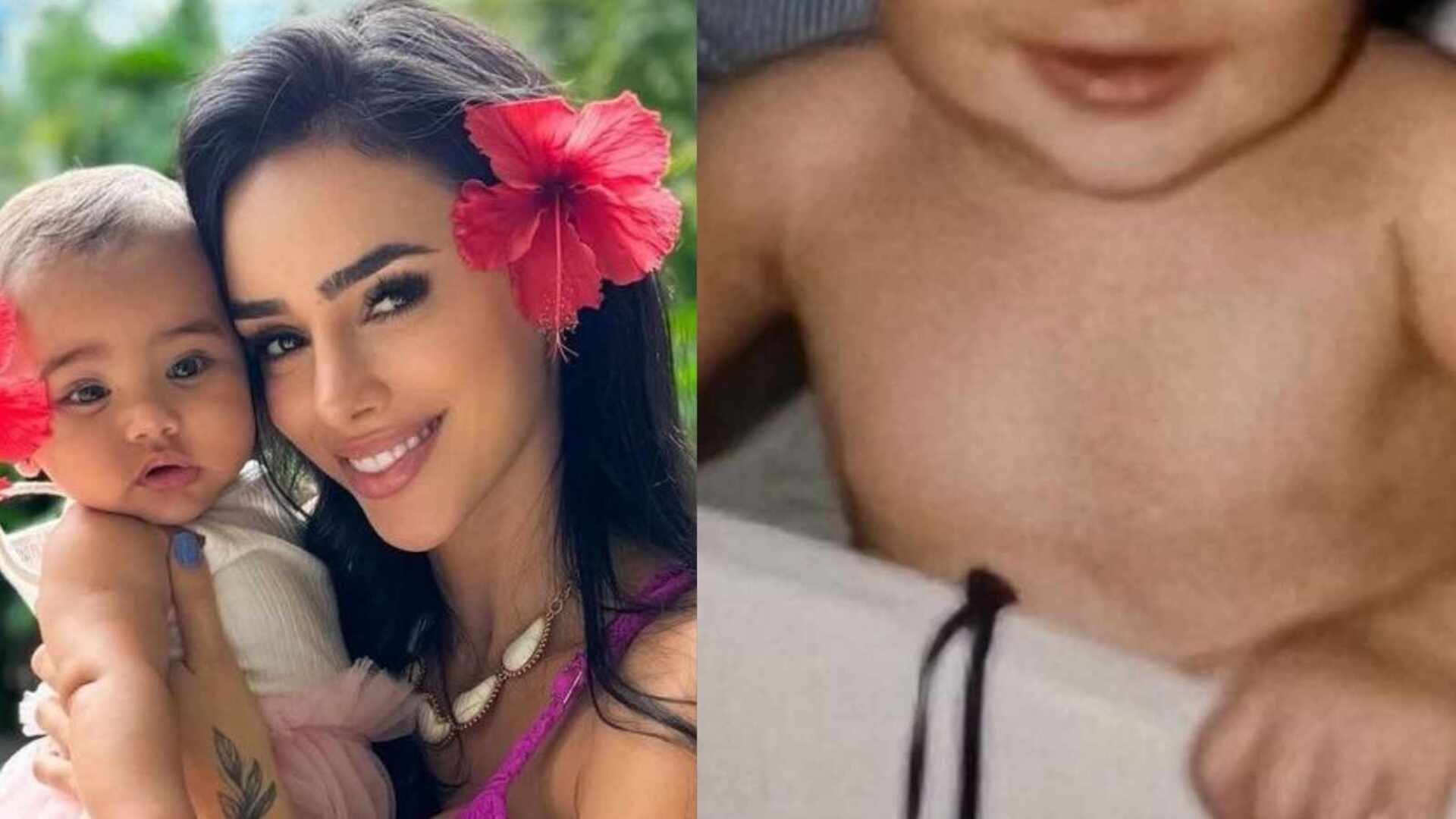 Bruna Biancardi tenta mostrar semelhança entre Mavie e ela: ‘Maluca’