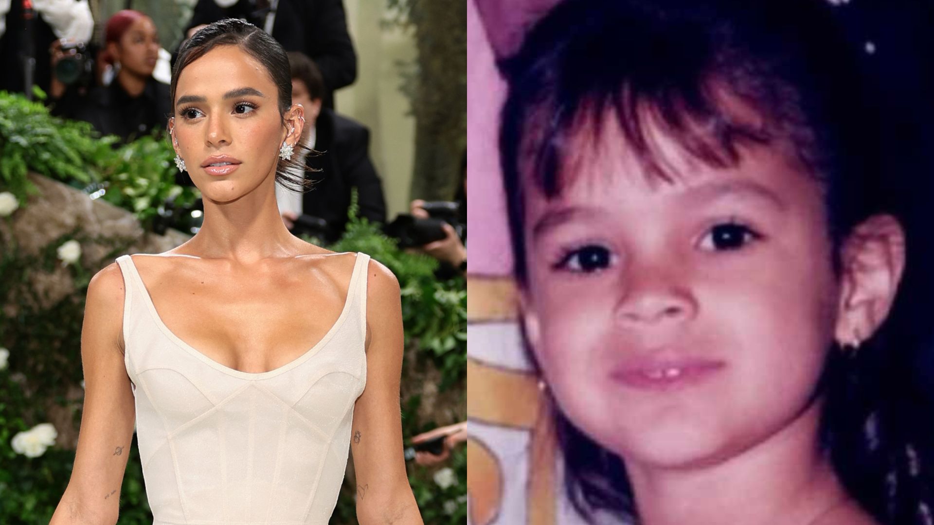 Bruna Marquezine se inspira em look de sua infância para o MET Gala 2024