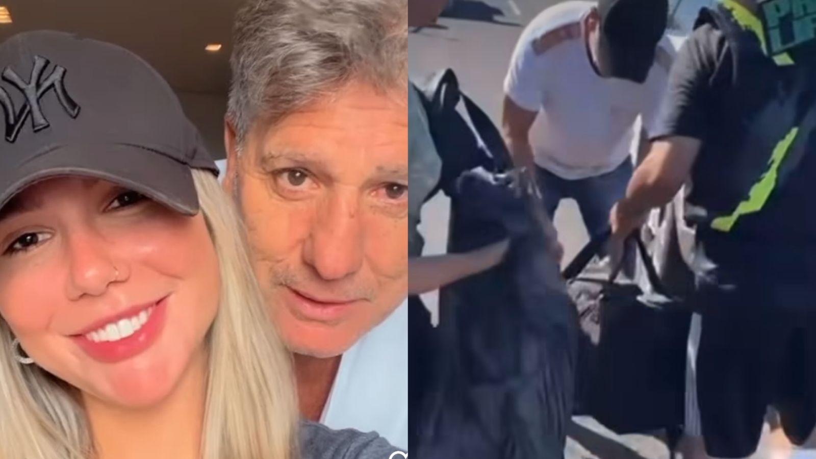 Carolina Portaluppi mostra resgate do pai, Renato Gaúcho, após tragédia no RS