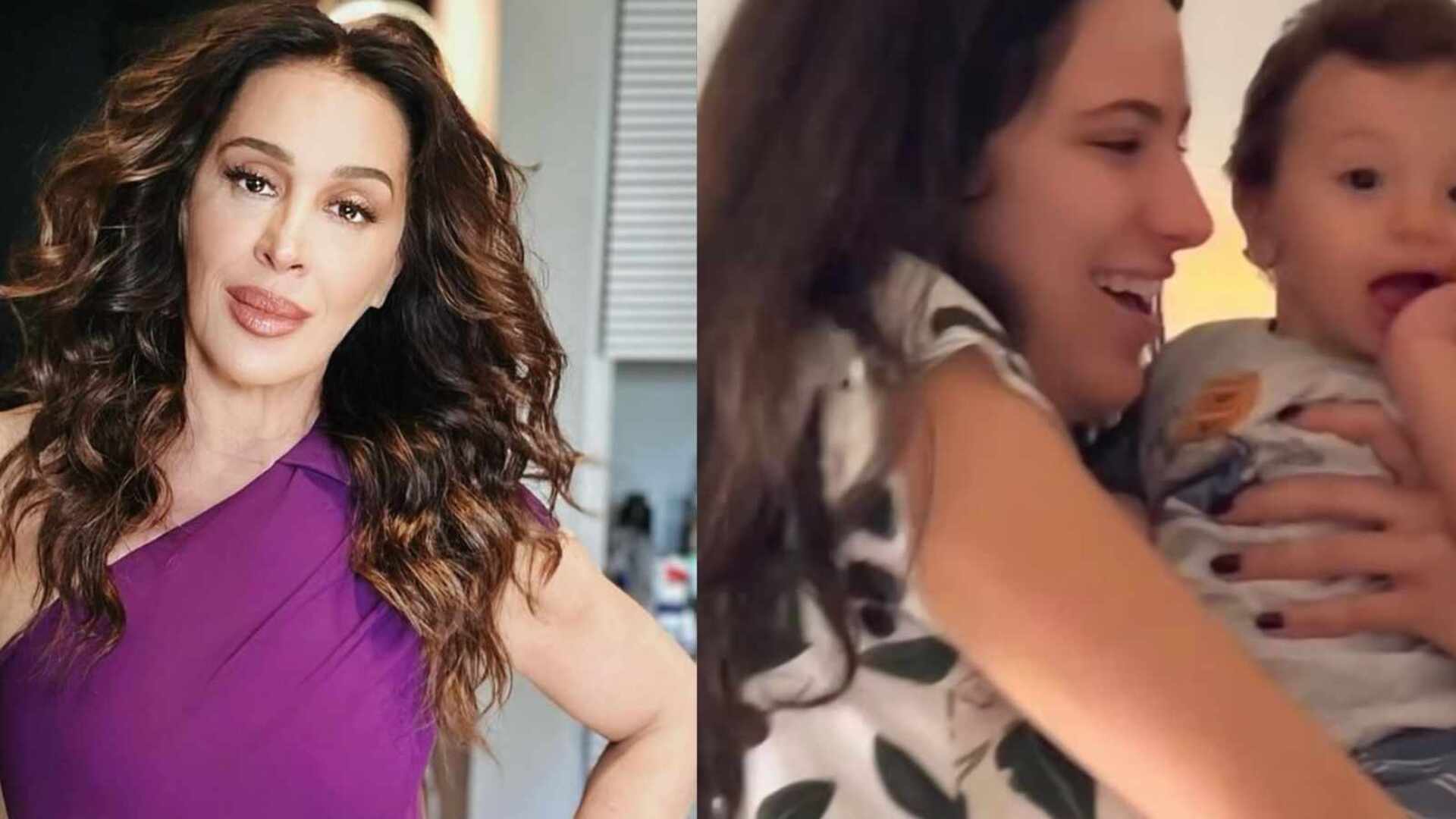Claudia Raia encanta ao mostrar a filha curtindo o irmã caçula: ‘Lindos’