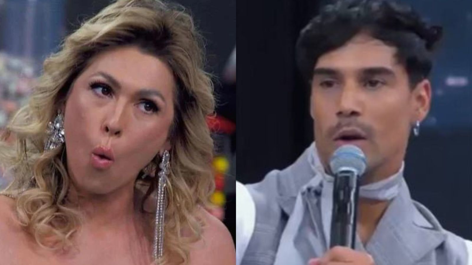 Lívia Andrade deixa ator casado constrangido com pergunta indiscreta no ‘Domingão’