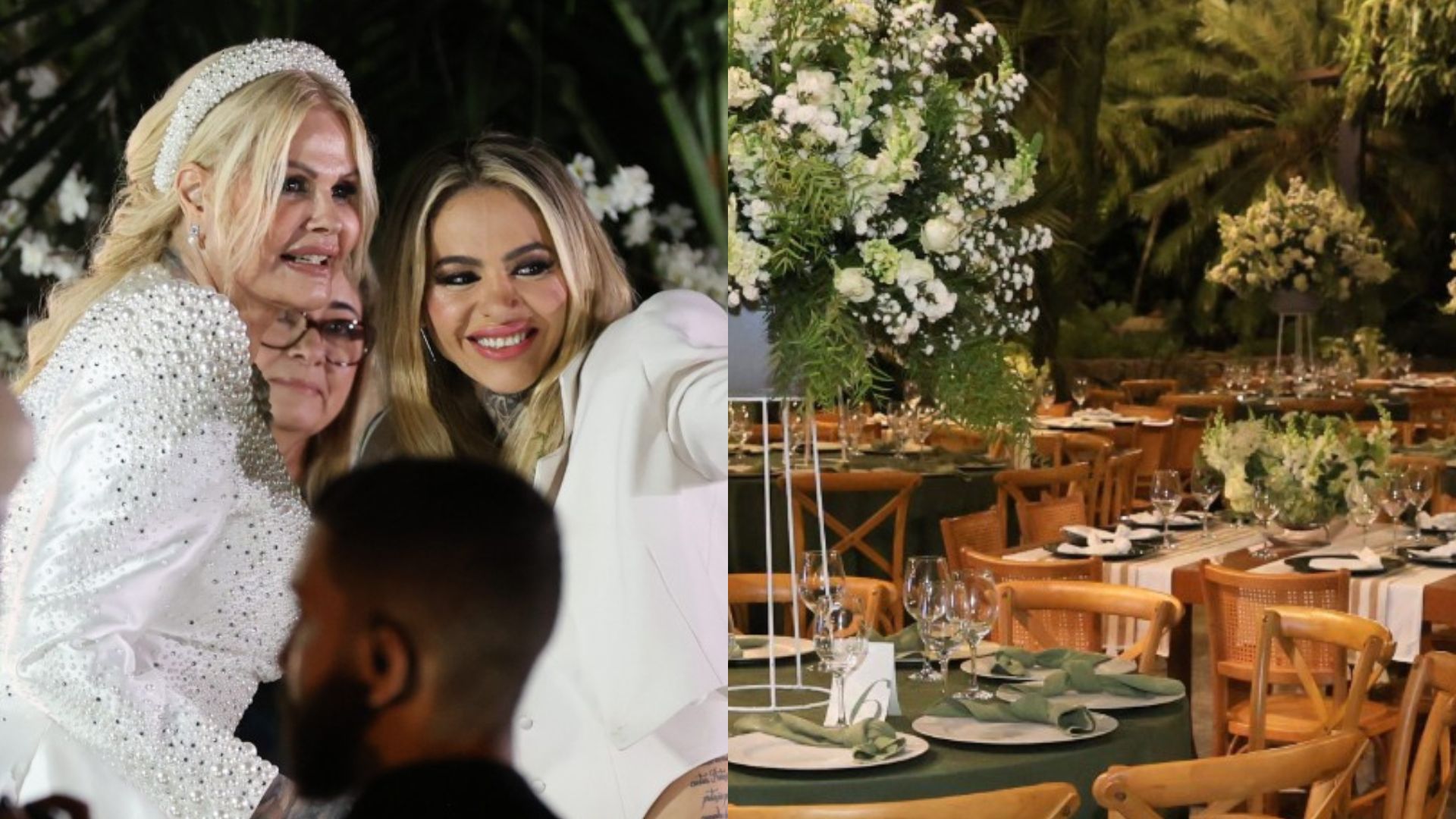 Confira detalhes de decoração luxuosa do casamento de Monique Evans e Cacá Werneck