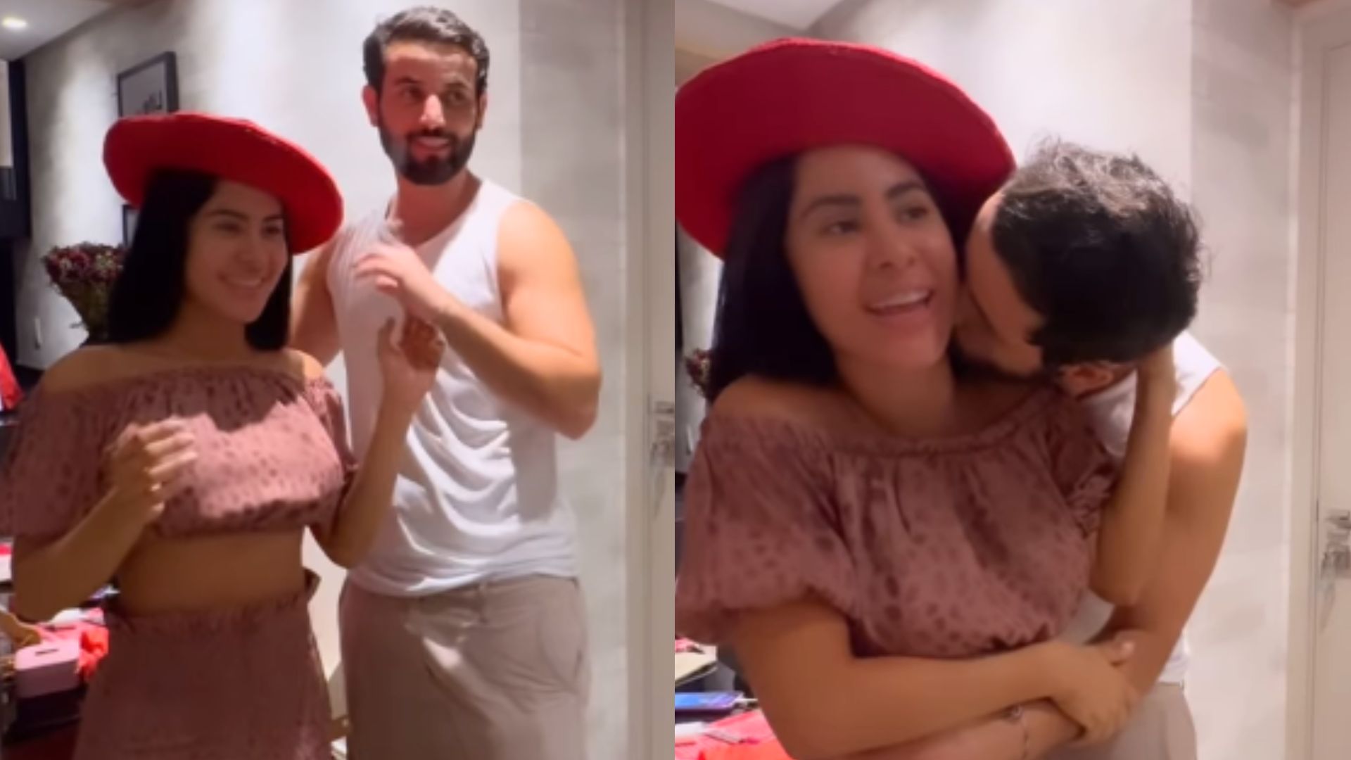 Matteus se encanta ao entregar presente para Isabelle: ‘Me apaixonei de vez’