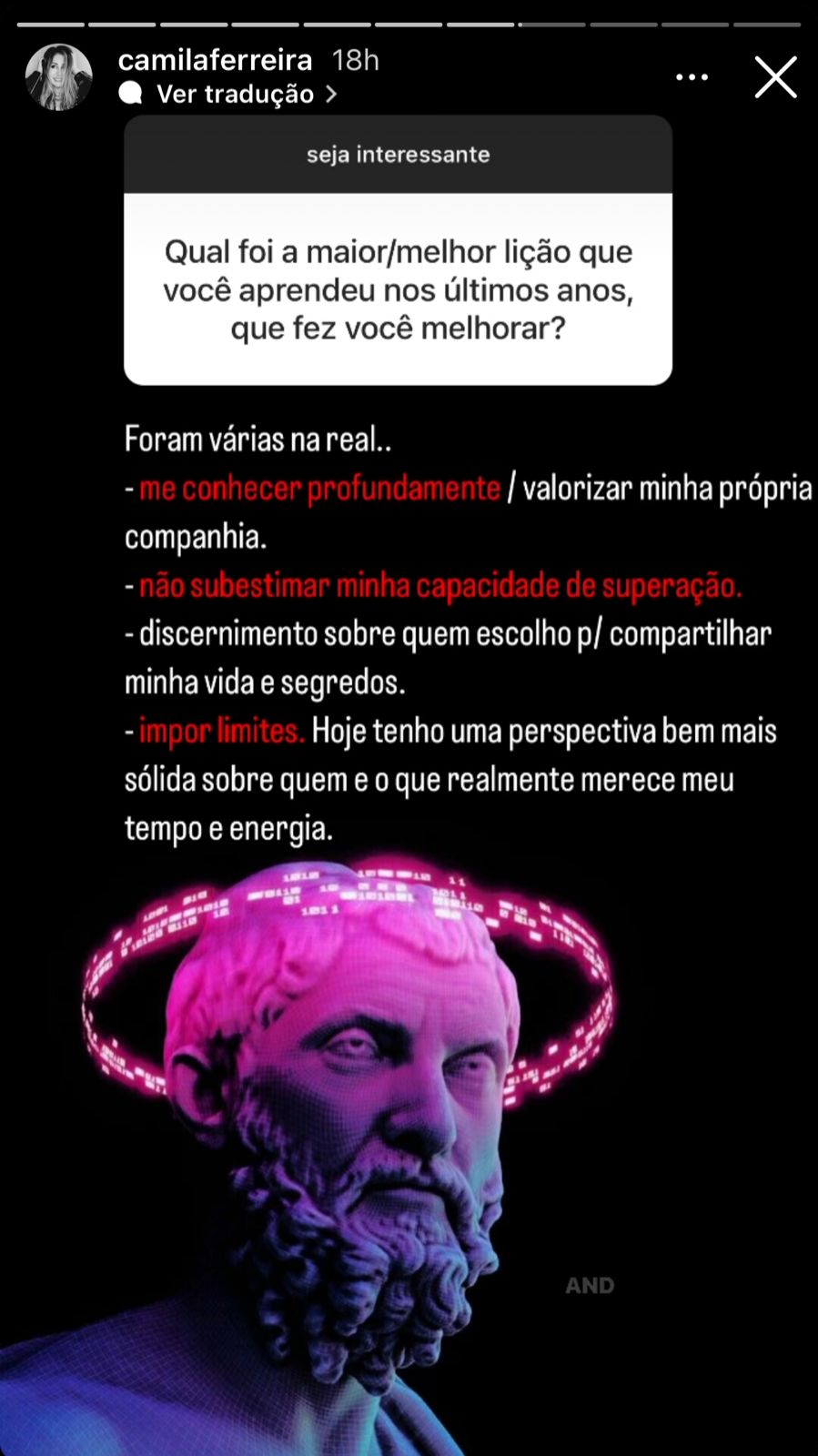 Ex-namorada de Thiago Nigro compartilha reflex&atilde;o nas redes sociais