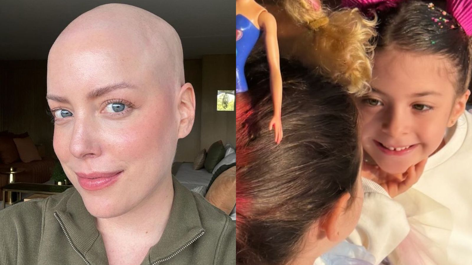 Fabiana Justus impressiona ao mostrar cabelo maluco que fez nas filhas gêmeas