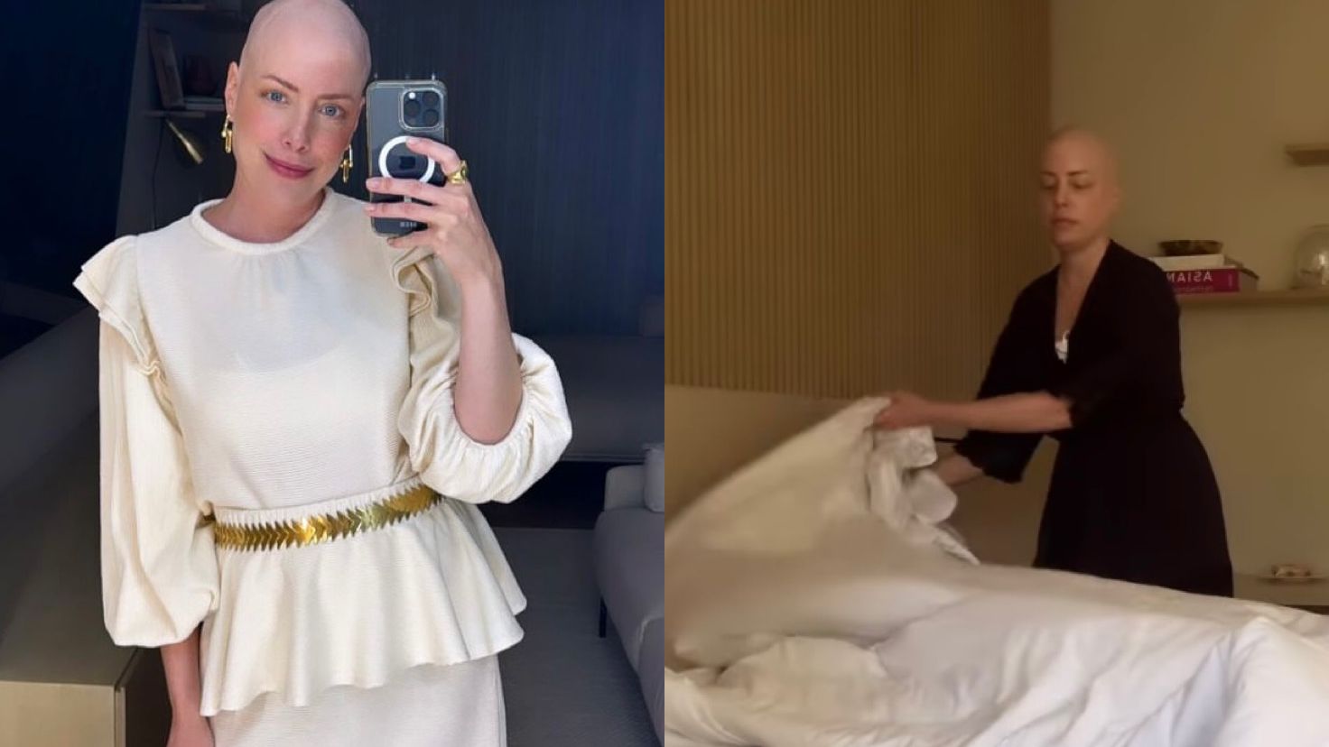 Enquanto se cura de um câncer, Fabiana Justus mostra sua rotina de sábado