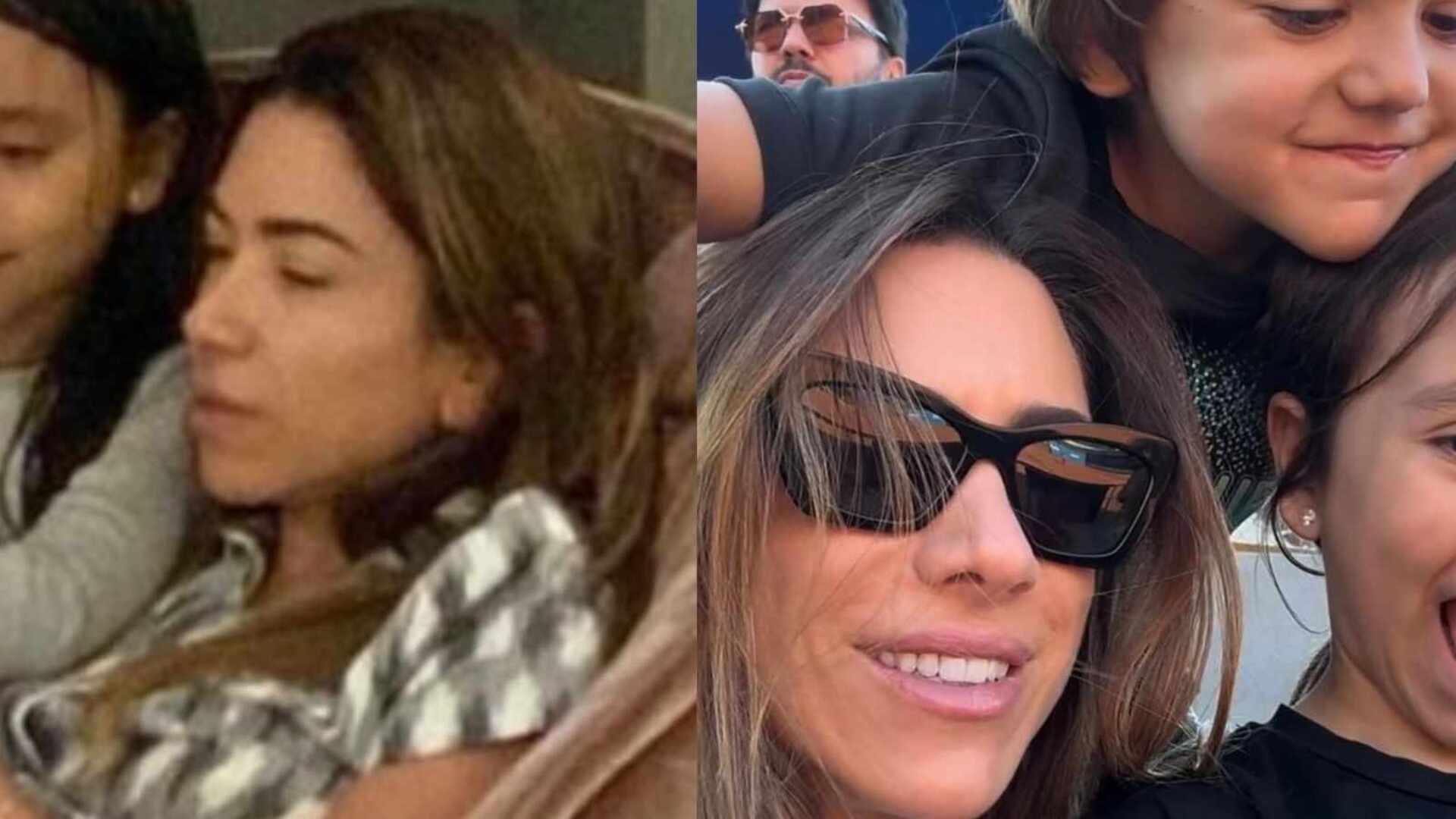 Filha de Patricia Abravanel rouba a cena em fotos com irmãos: ‘Cara da mãe’