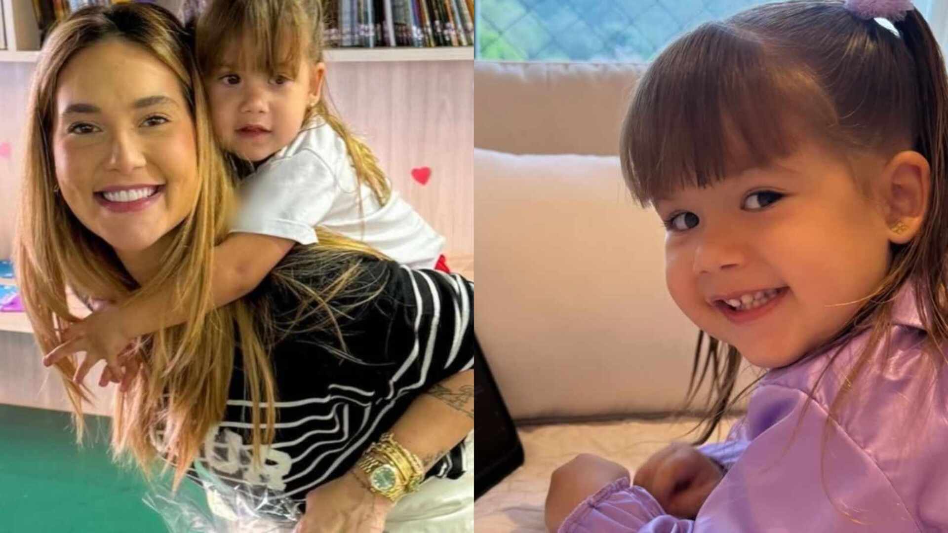 Filha de Virginia choca com escolha da roupa para escola: ‘Quis colocar’