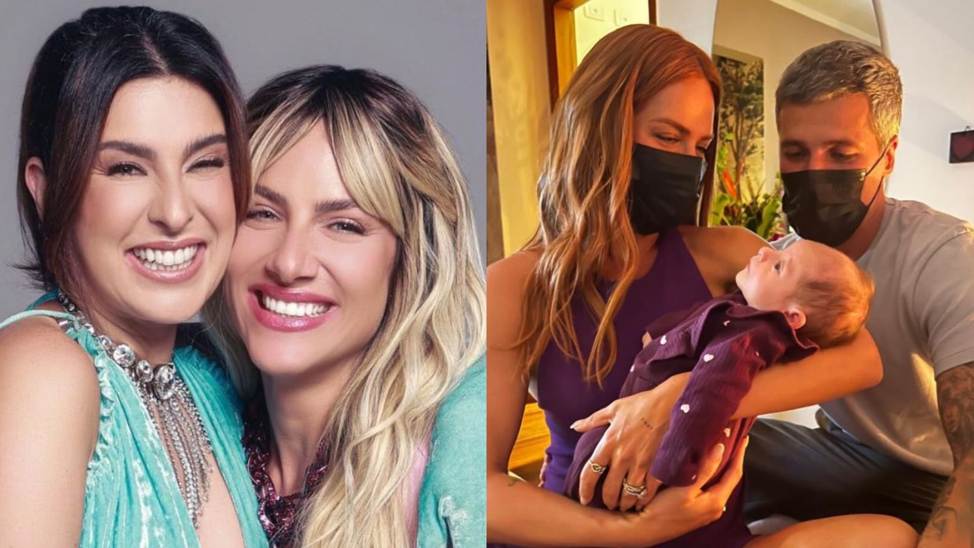 Giovanna Ewbank se derrete ao conhecer a filha de Fernanda Paes Leme