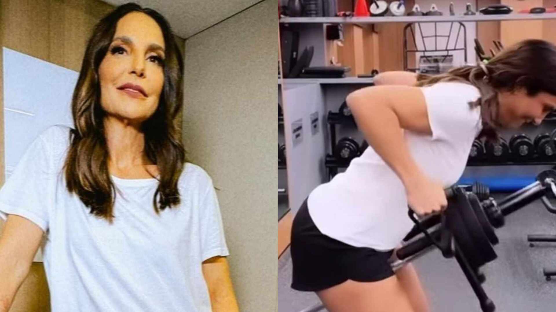Ivete Sangalo impressiona com pernas torneadas e braços fortes na academia