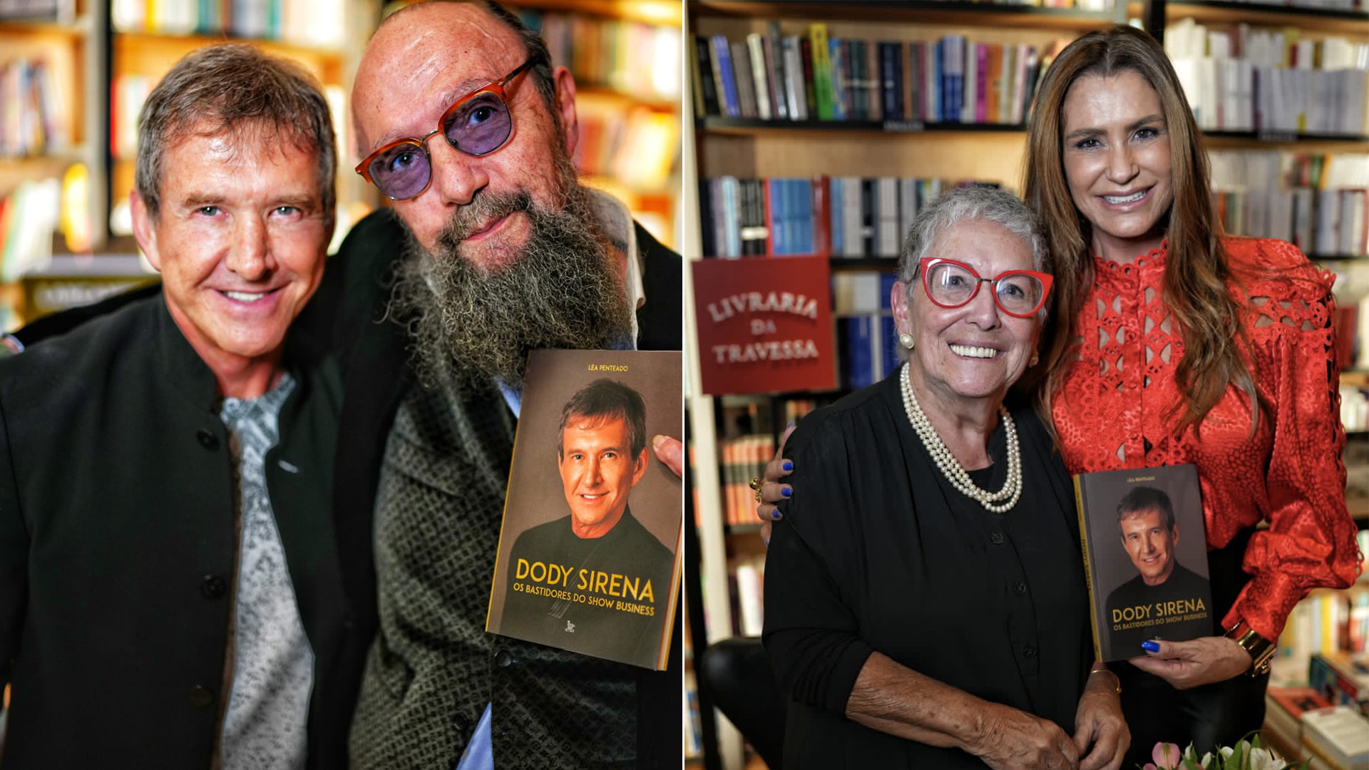 Dody Sirena e Lea Penteado lançam livro sobre o show business