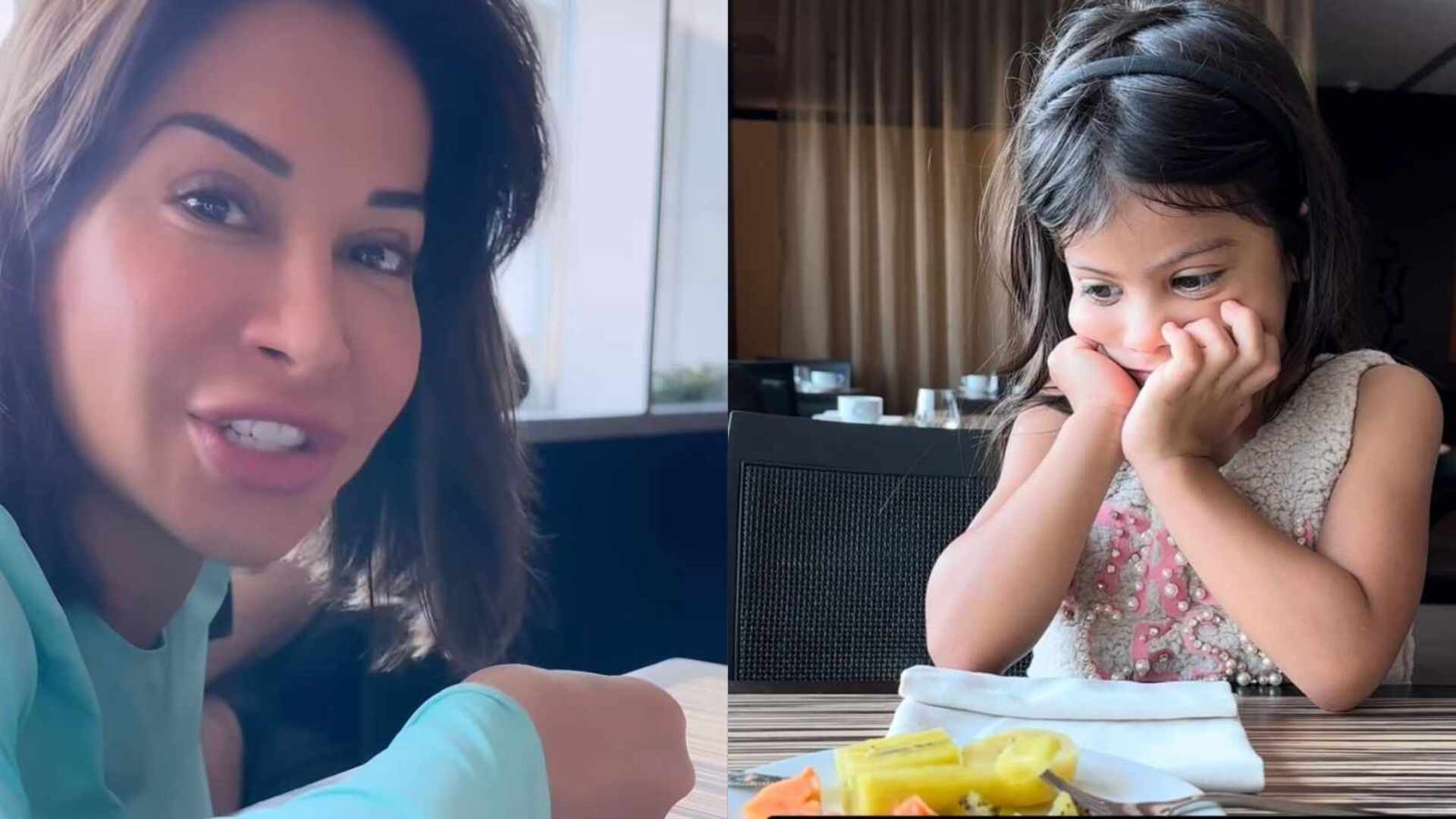 Maíra Cardi encara drama para a filha comer: ‘Só pra me contrariar’