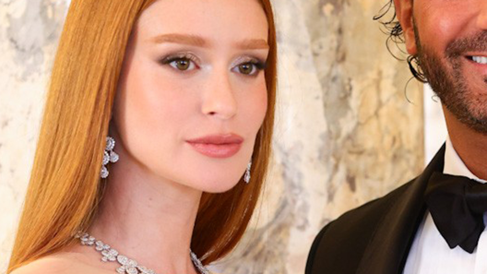 Marina Ruy Barbosa faz rara aparição com seu noivo na França