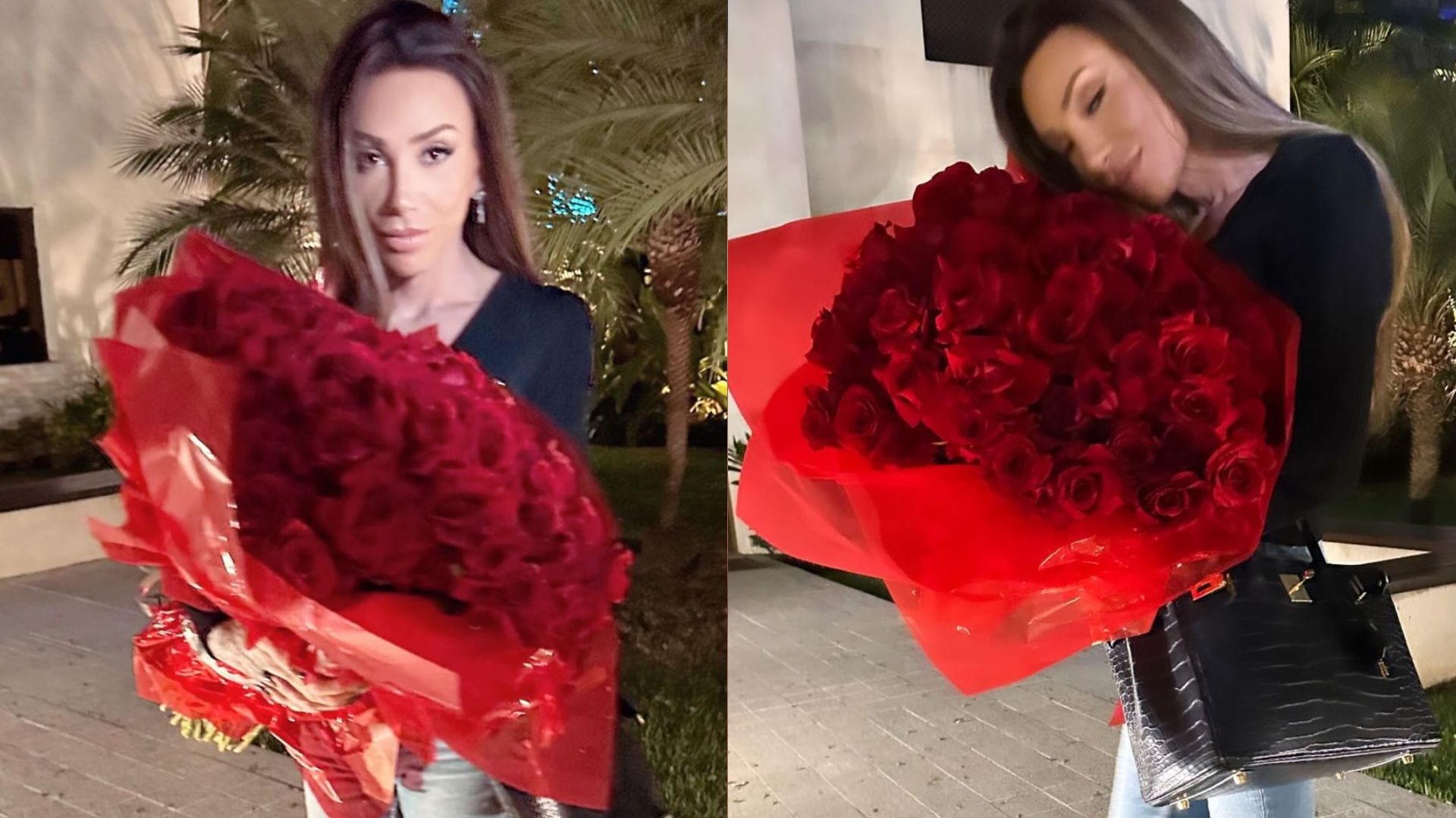 Maya Massafera recebe enorme buquê de rosas de ator da Globo, diz colunista
