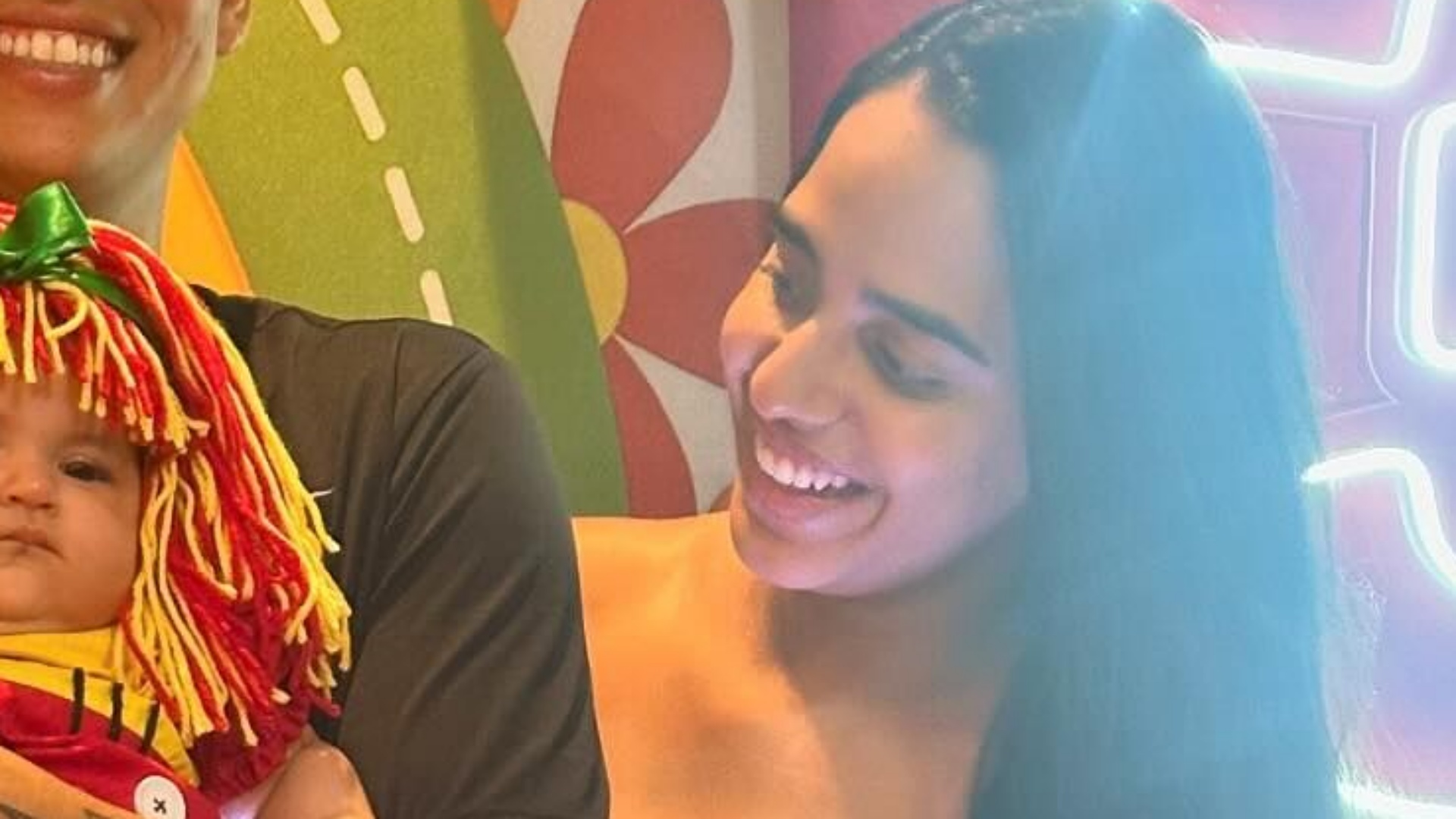 Filha de Mirella Santos encanta ao surgir fantasiada em festa de mesversário