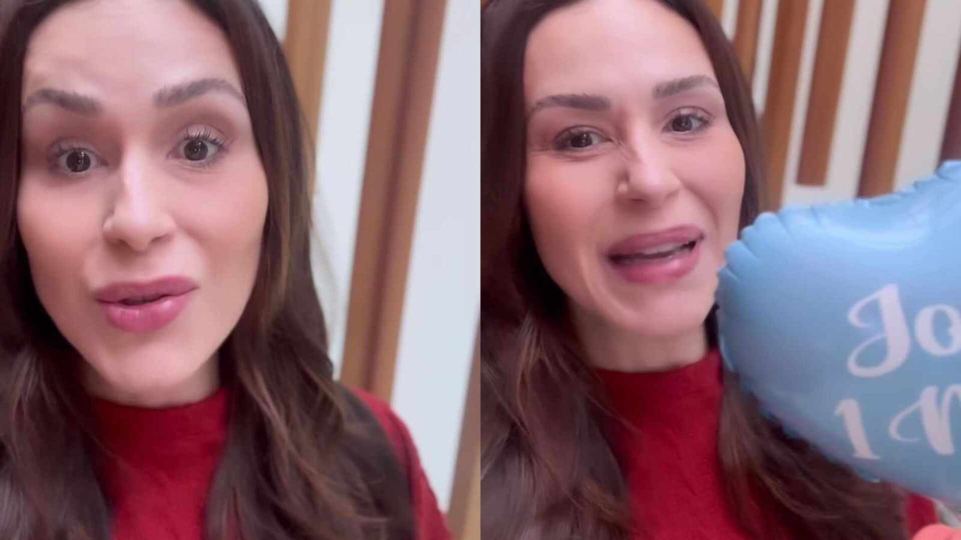 Nadja Haddad comemora um mês de vida do filho que ainda está na UTI