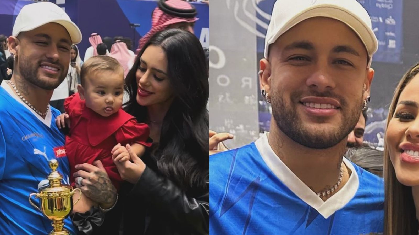 Neymar Jr reencontra ex-affair durante viagem com Bruna Biancardi e Mavie