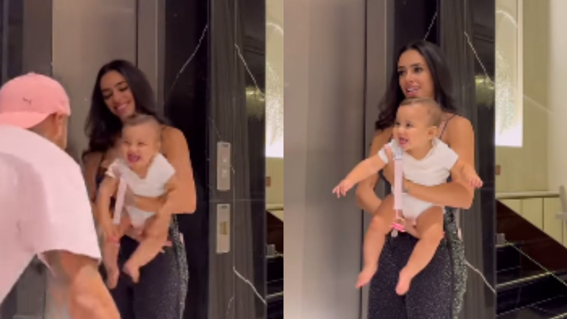 Neymar Jr esbanja fofura ao brincar com Mavie e Bruna Biancardi