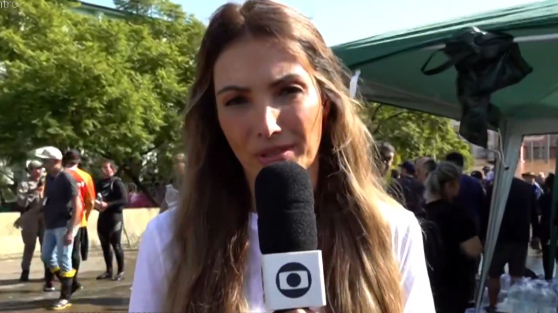 Em Porto Alegre, Patrícia Poeta fala sobre cobertura de tragédia no RS