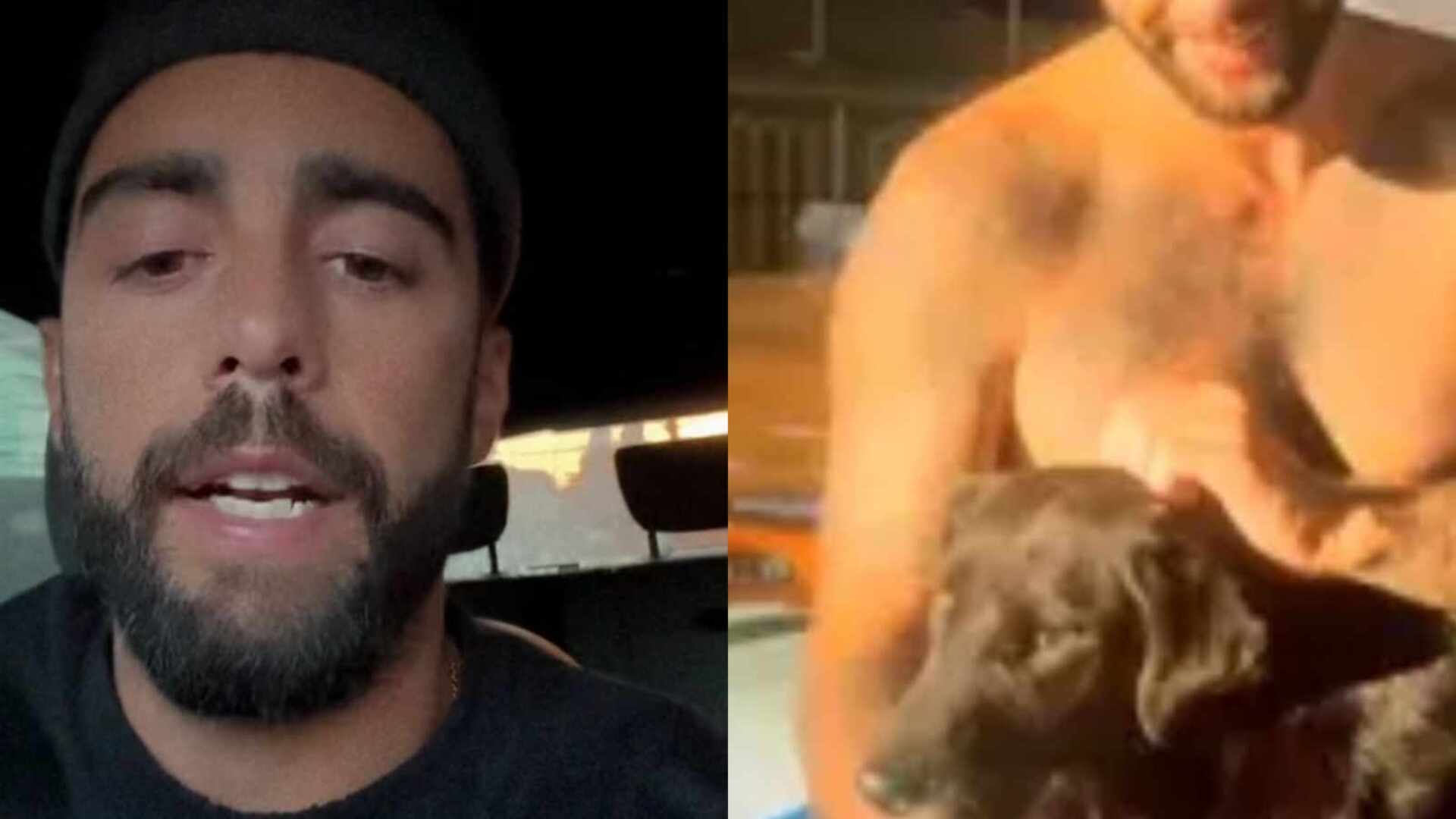 Pedro Scooby fala sobre cachorro resgatado ter dono: ‘De volta’