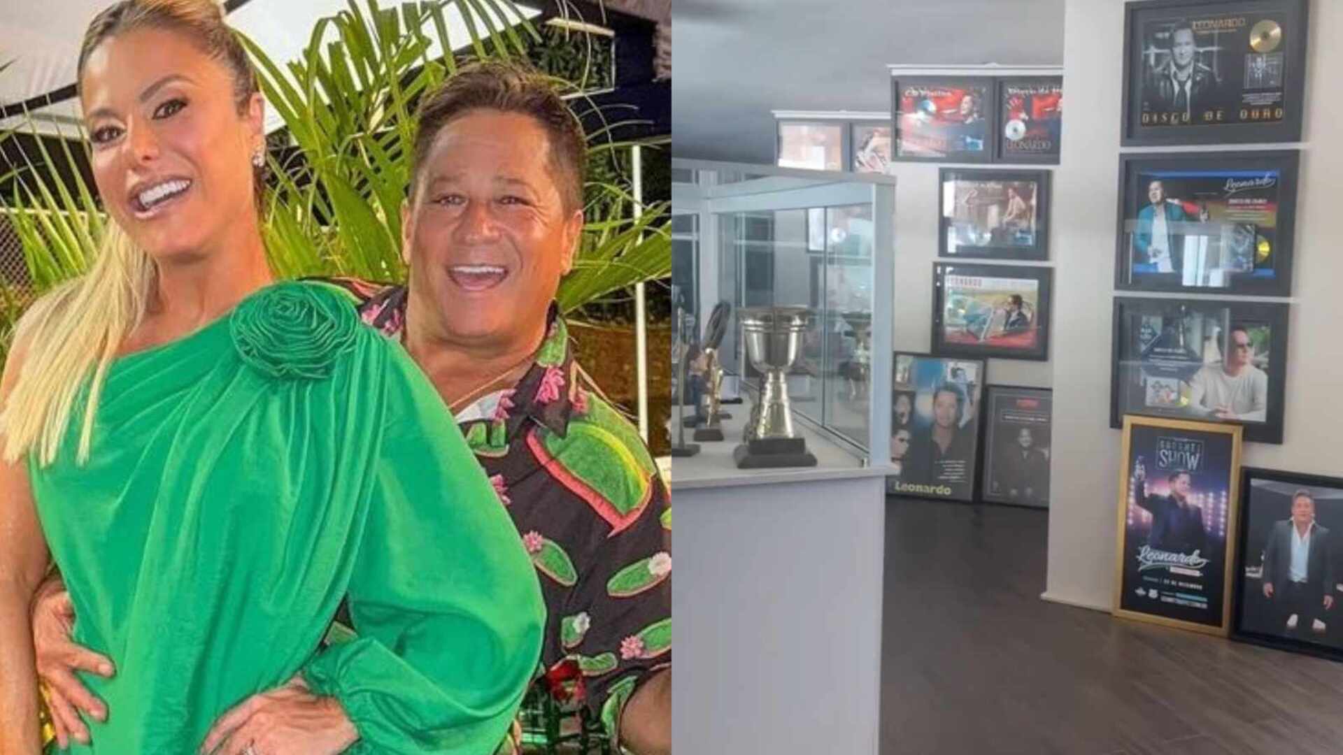 Poliana Rocha mostra galeria que fez para Leonardo: ‘Toda história’