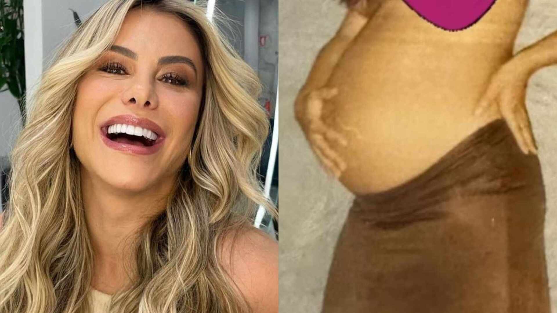 Poliana Rocha surge quase irreconhecível em foto grávida