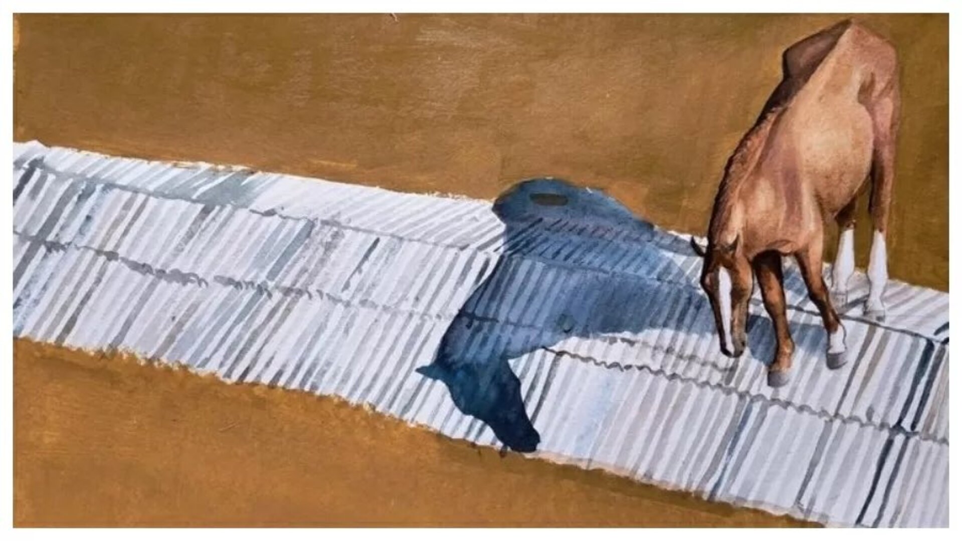 Quadro do cavalo Caramelo é leiloado por valor milionário; saiba quanto