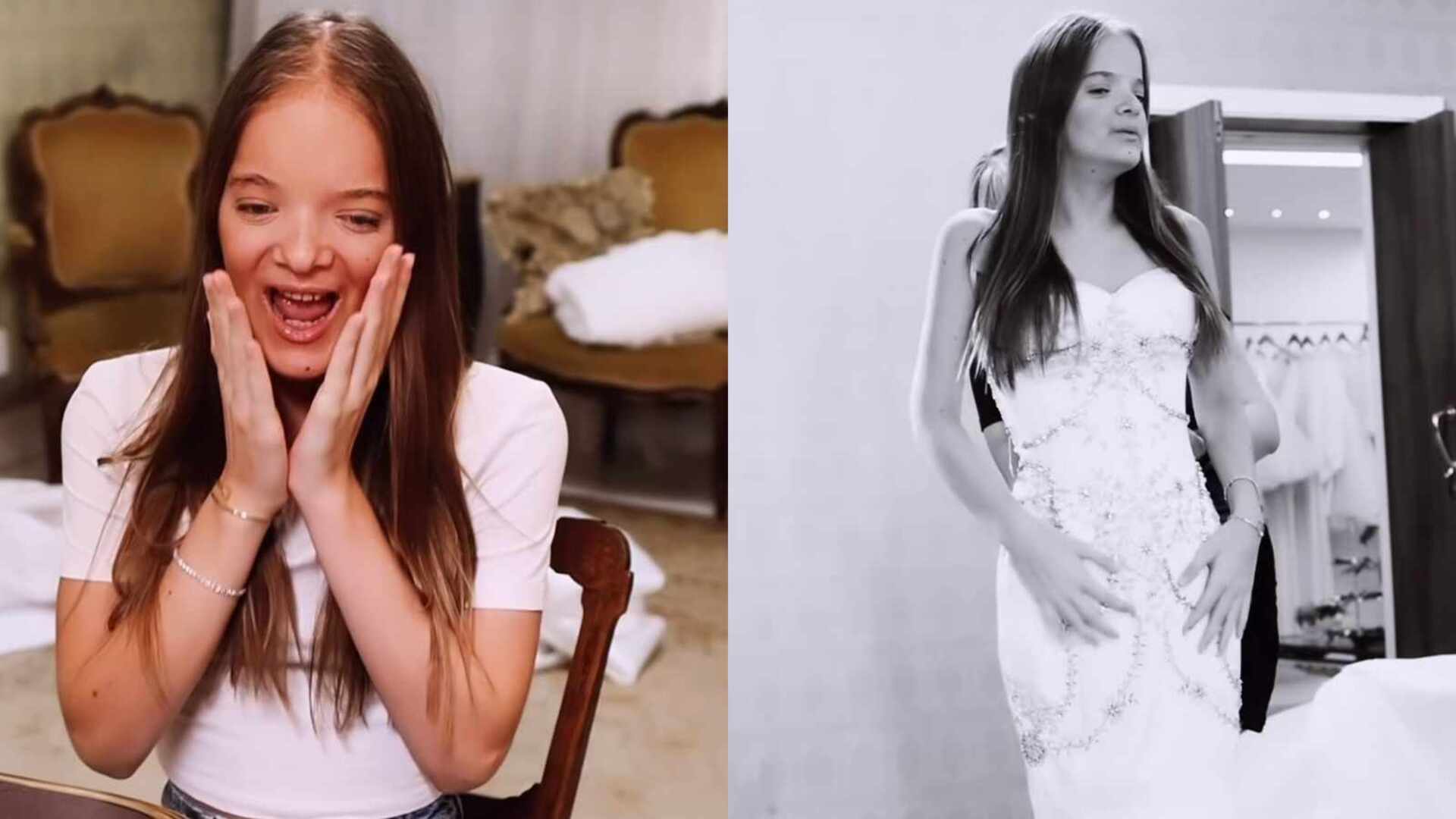 Rafaella Justus faz prova de vestidos de sua festa e impressiona