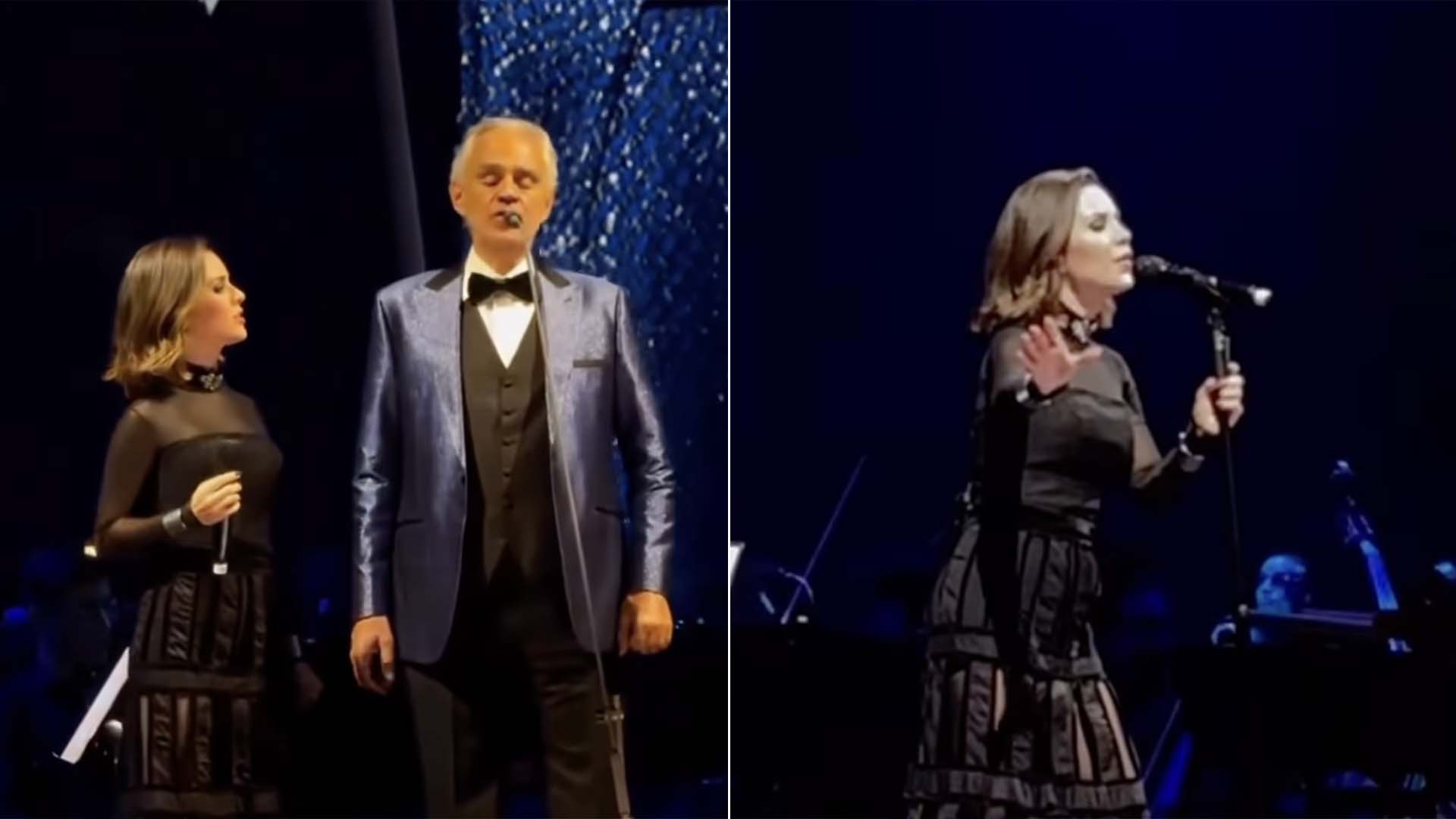 Sandy é elogiada por sua participação no show de Andrea Bocelli: ‘De arrepiar’