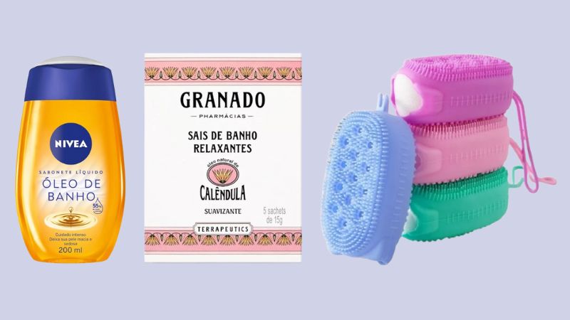 Shower gel, sais de banho e mais: 6 produtos para um banho super relaxante