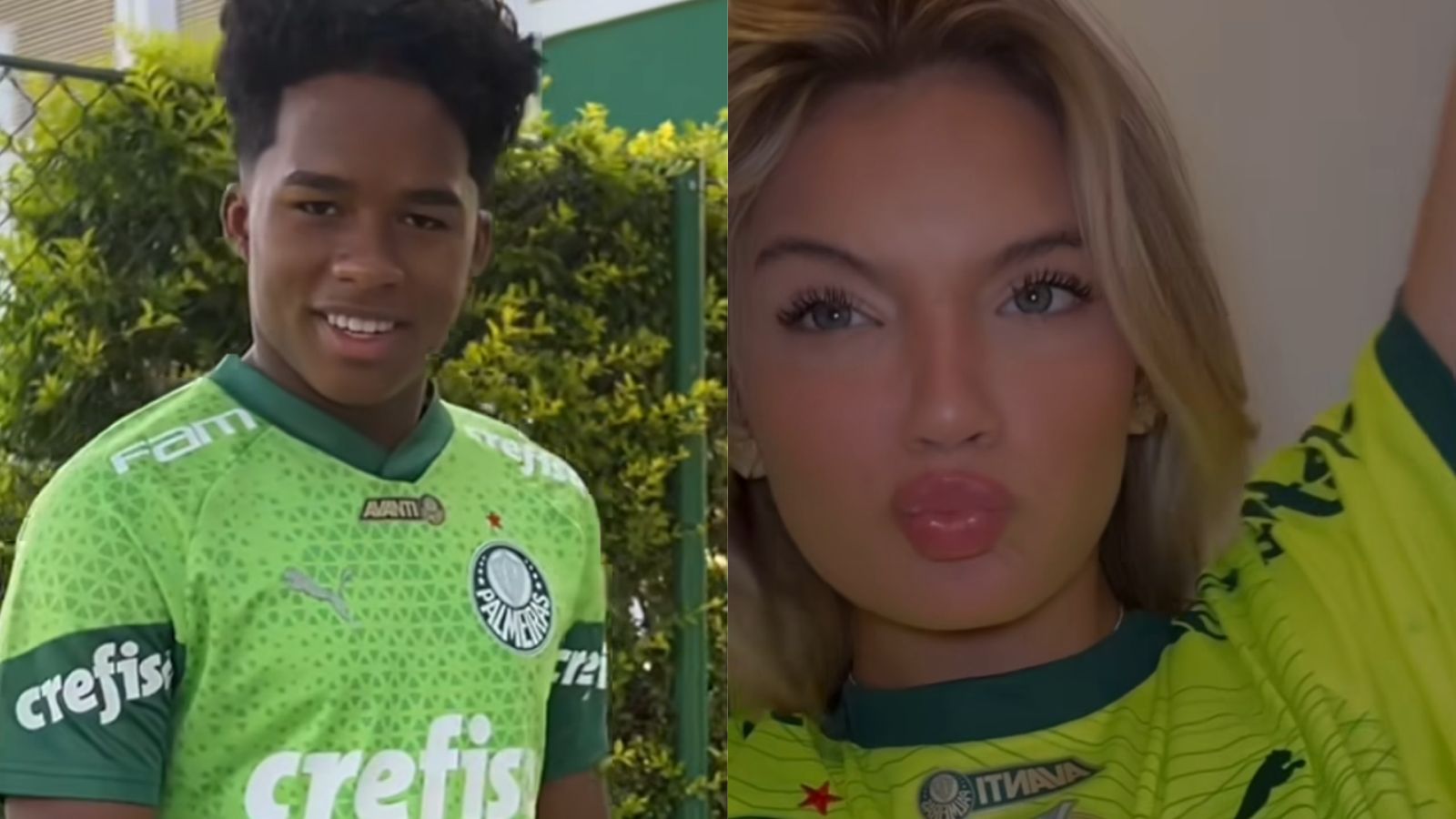 Namorada de Endrick faz quatro tatuagens de uma vez e exibe resultado: ‘Amor’