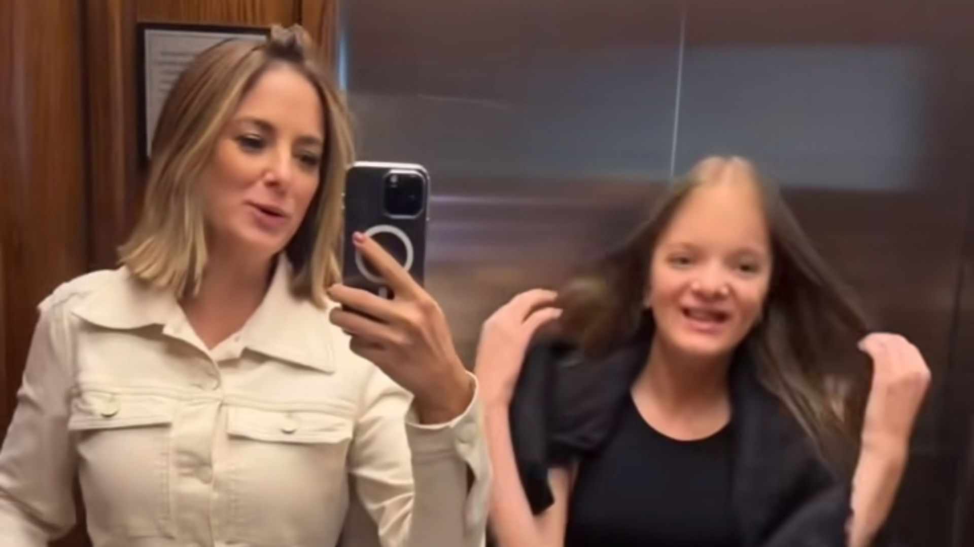 Ticiane Pinheiro se choca com look de Rafaella Justus para jantar